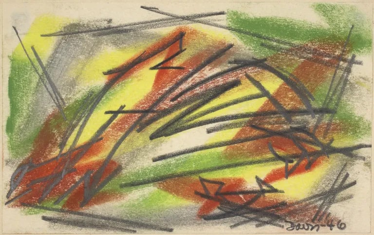 Path of Motion, Combined Rhythms of Lines and Areas from Portfolio of Drawings, 1919-1947
