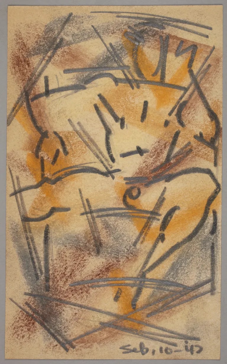 Nude male figure