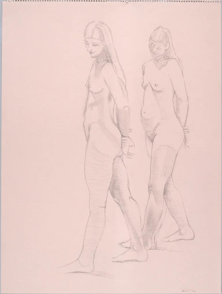 Two standing nudes