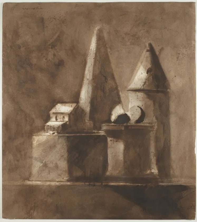 #64 Still life. Houses and Forms