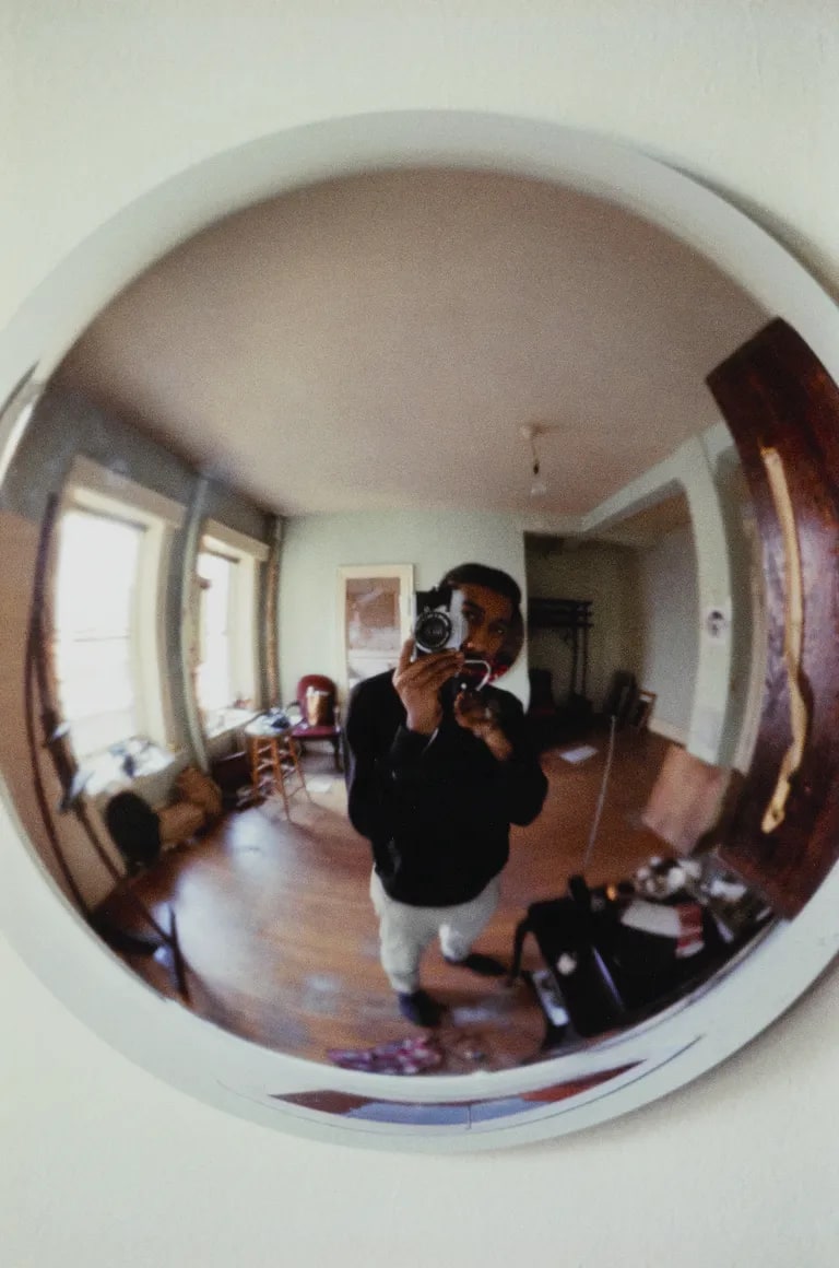 Self-Portrait with Hubcap