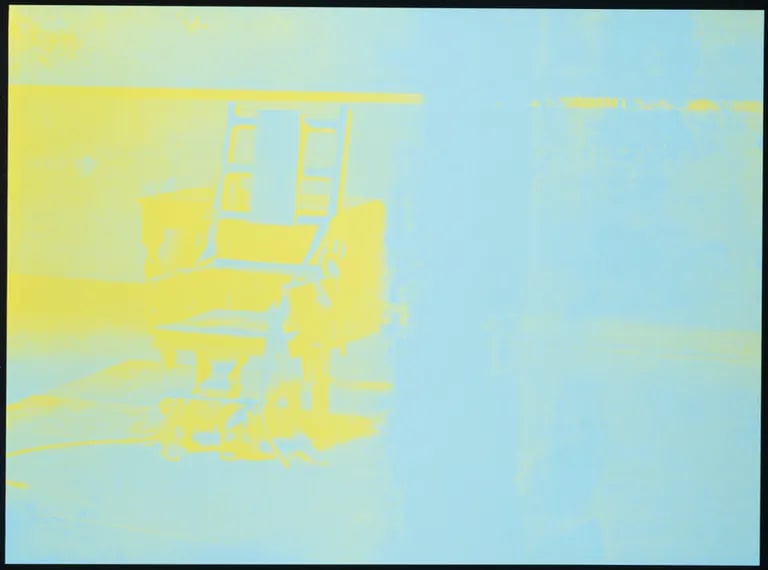 Electric Chairs, from a portfolio of ten color screenprints
