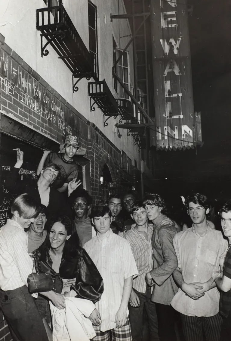 Demonstrators at the Stonewall Inn, New York City