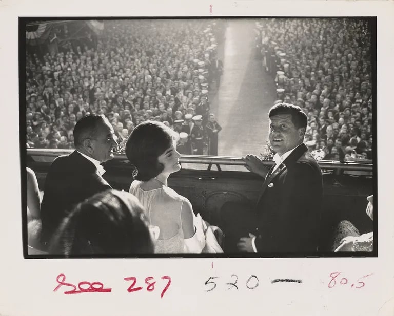 President John F. Kennedy and Jackie Kennedy at Inaugural Ball
