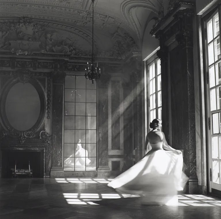 Bernadette twirling, Burden Mansion, New York City