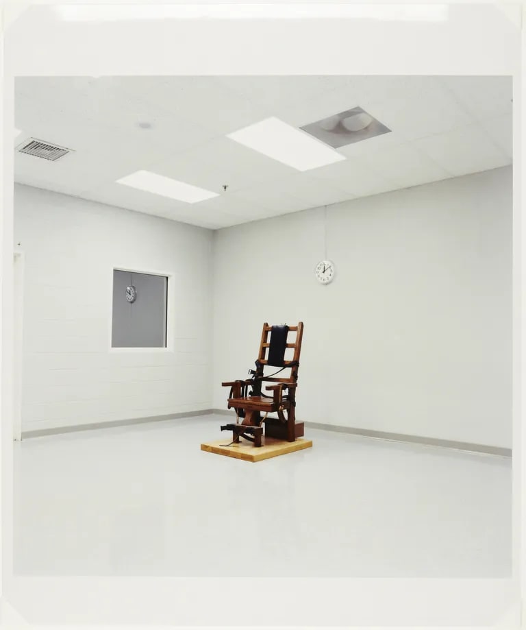 Electric Chair, Greensville Correctional Facility, Jarratt, VA from the series "The Omega Suites"