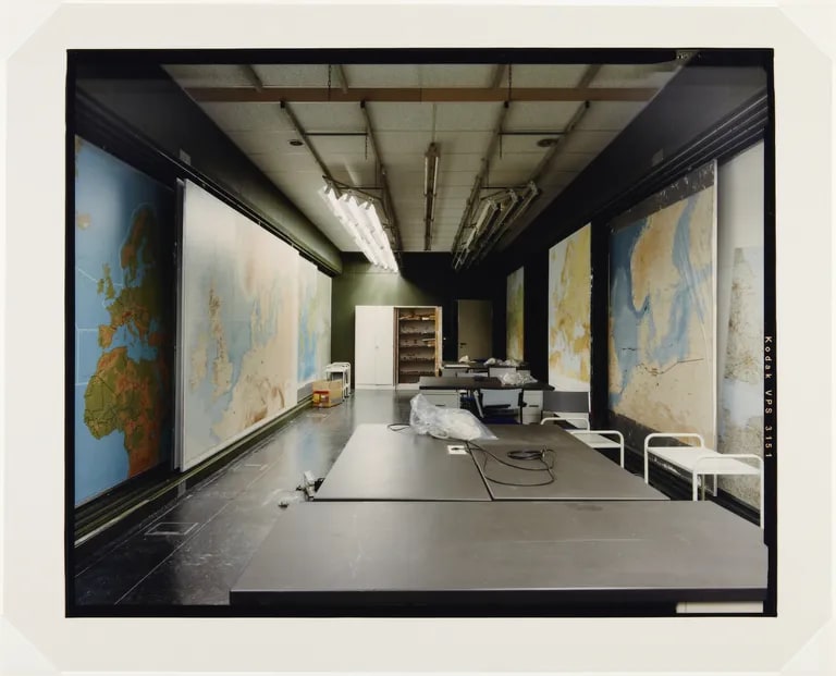 Military Operations Room, Map Room East/West [Militarisches Lagezentrum, Krtenaum, Ost/West] (from the series "Dienststelle Marienthal)