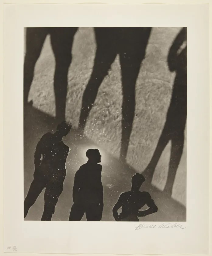 Three Men in a Reflecting Pool, Santa Barbara