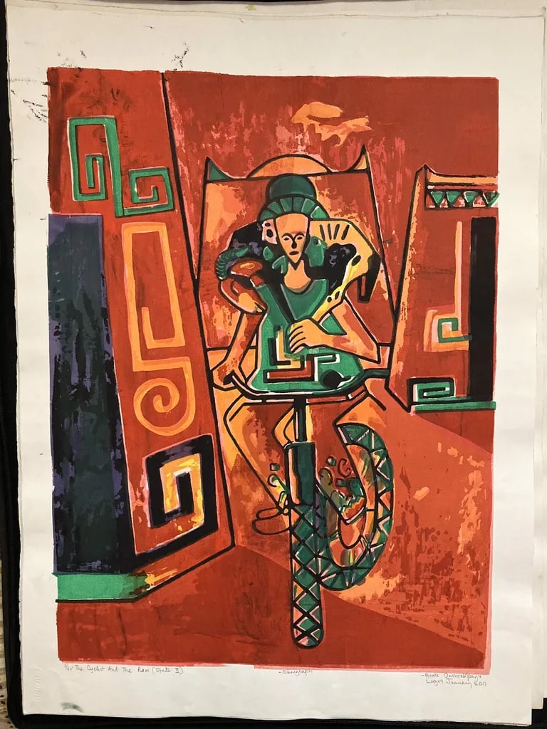 The Cyclist and the Ram (State II)