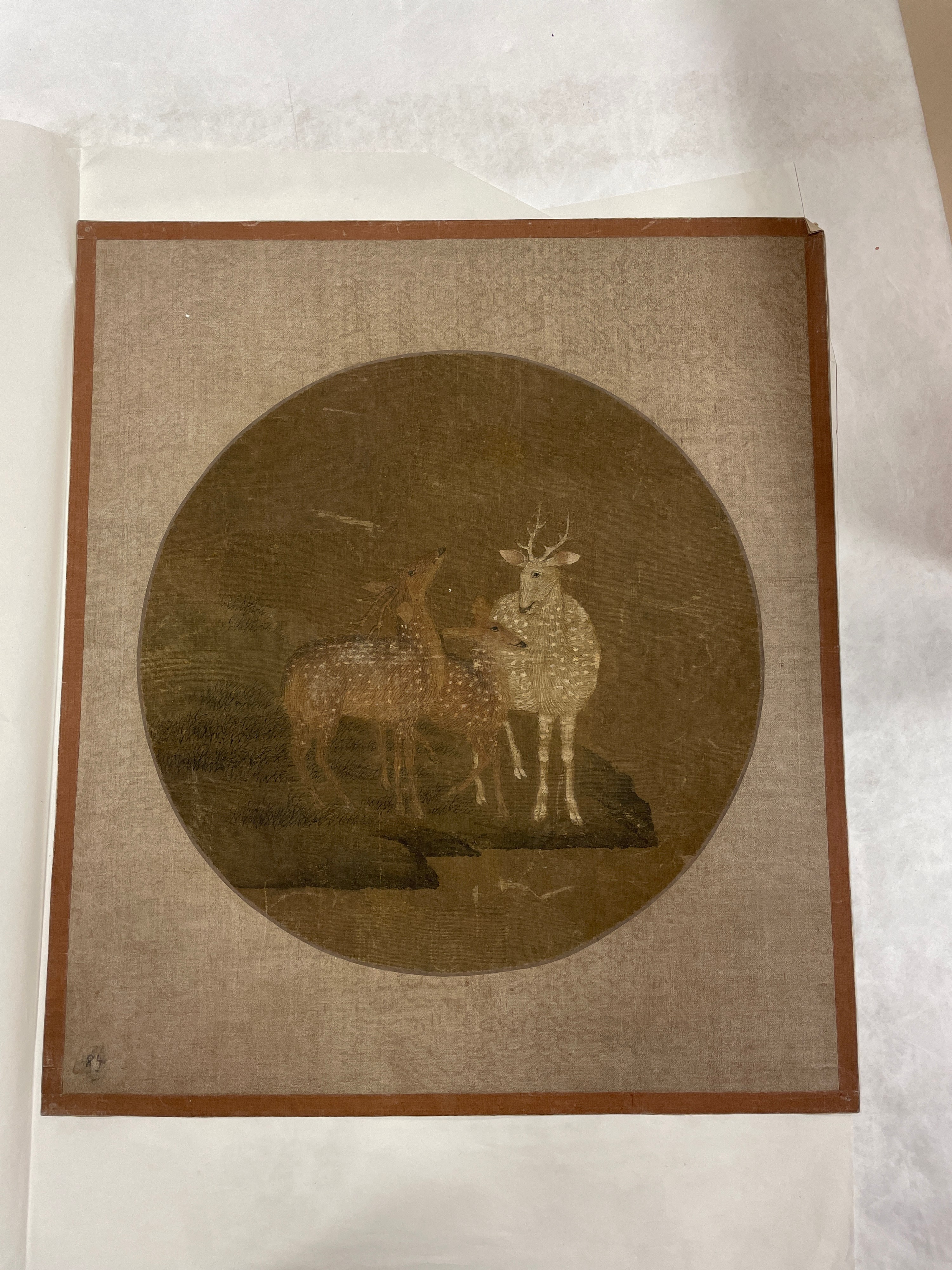 Chinese round fan painting