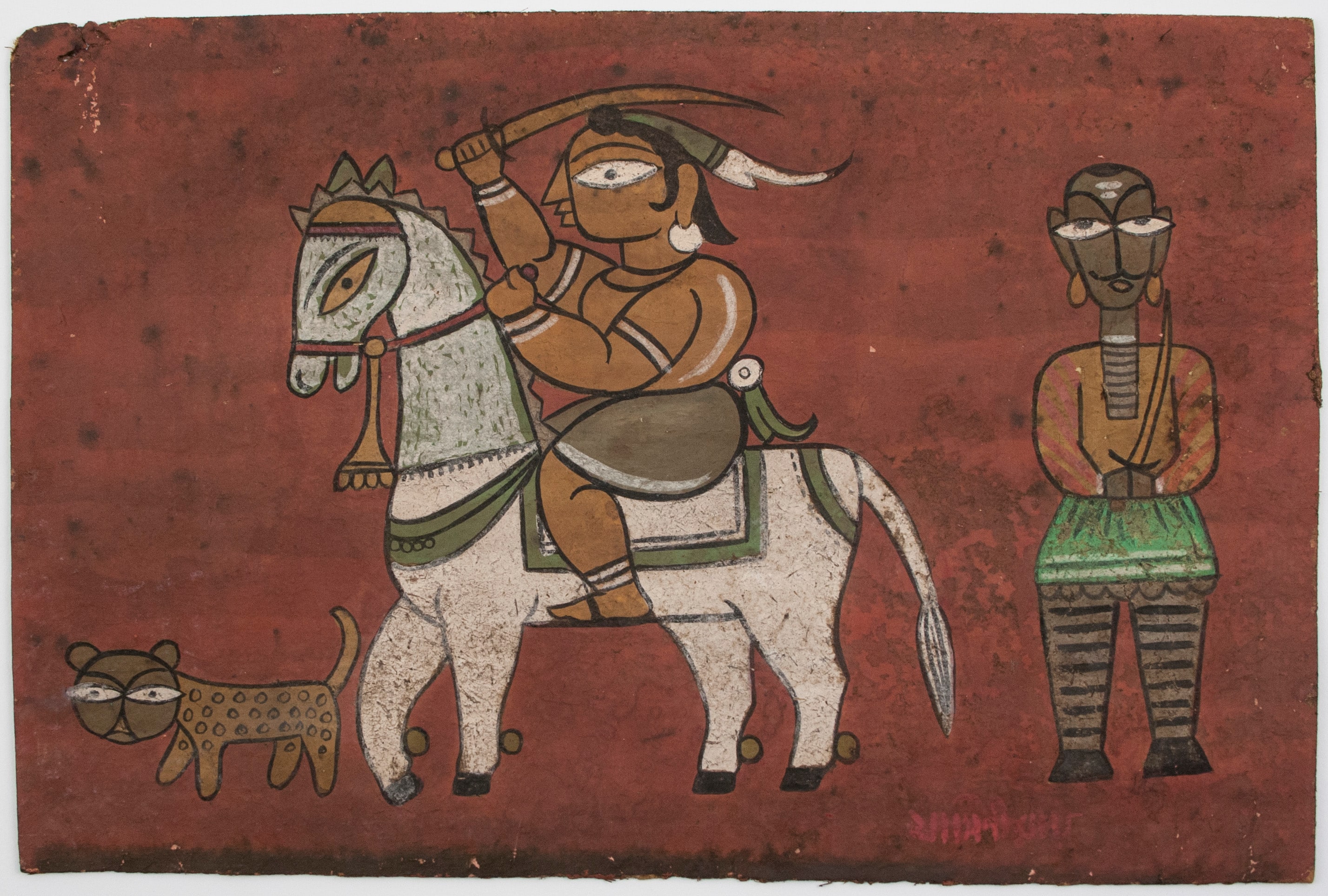 Man Riding a Horse