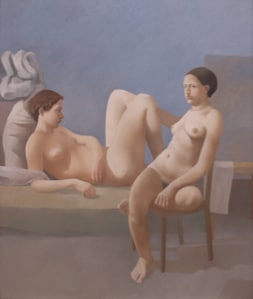 Two Nude Women, One Reclining, One Seated
