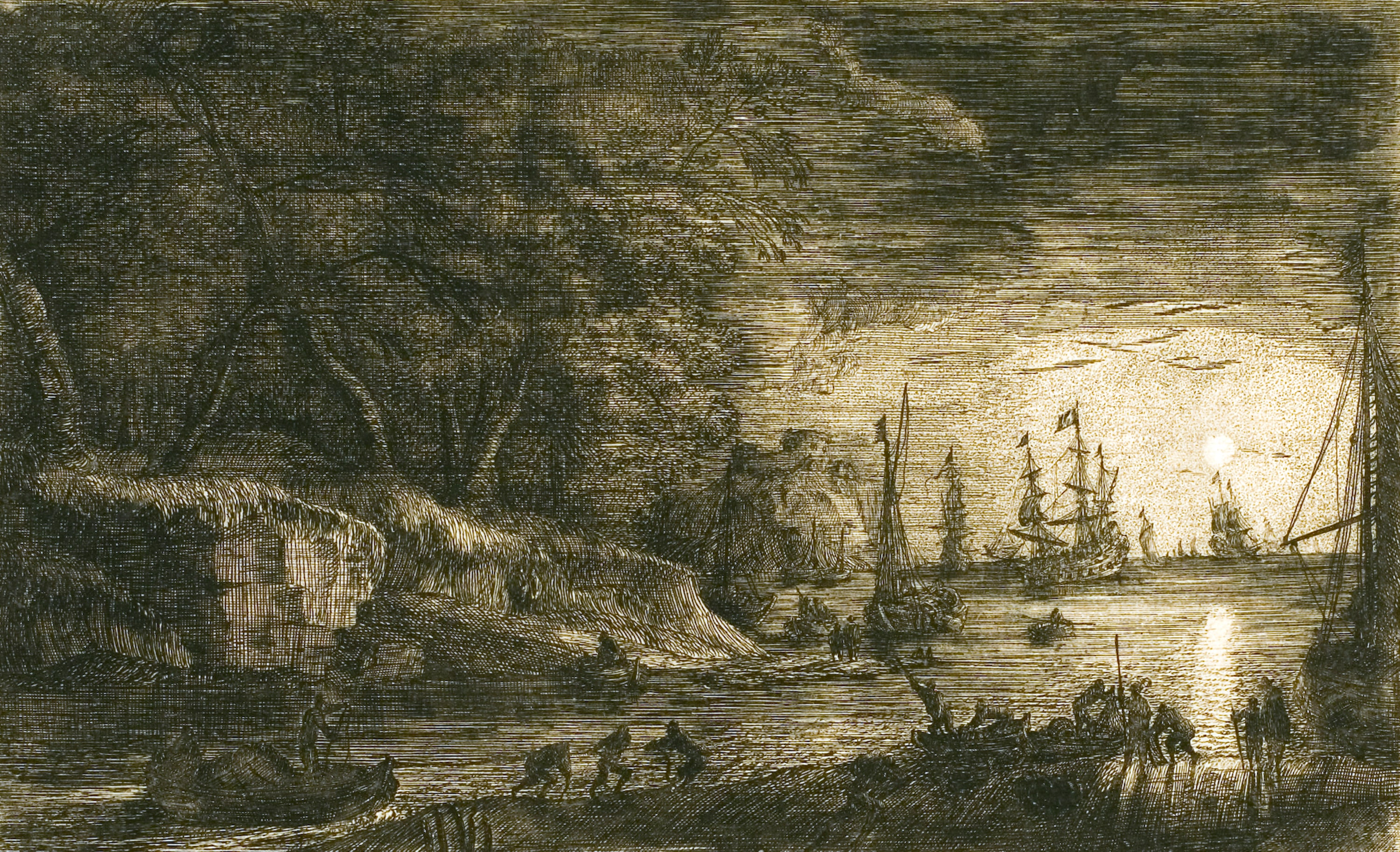 A View of the Bay by Night