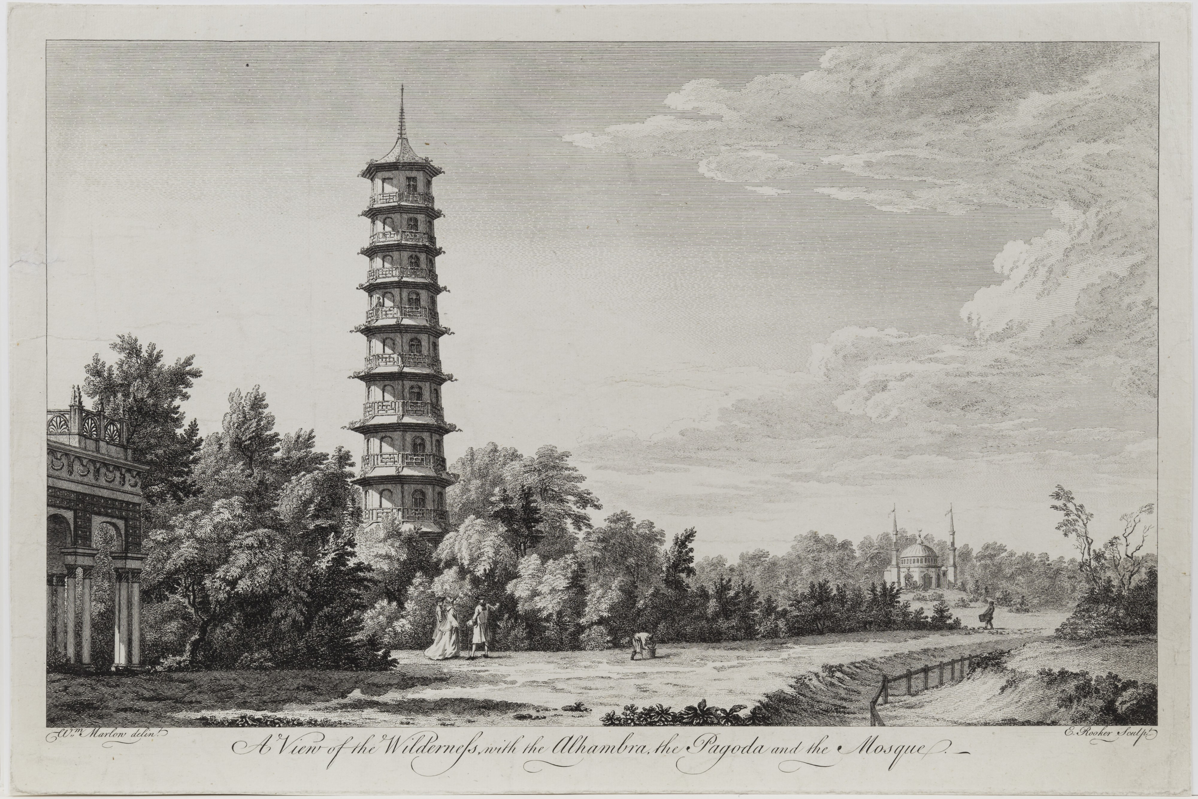 A View of the Wilderness with the Alhambra, the Pagoda, and the Mosque