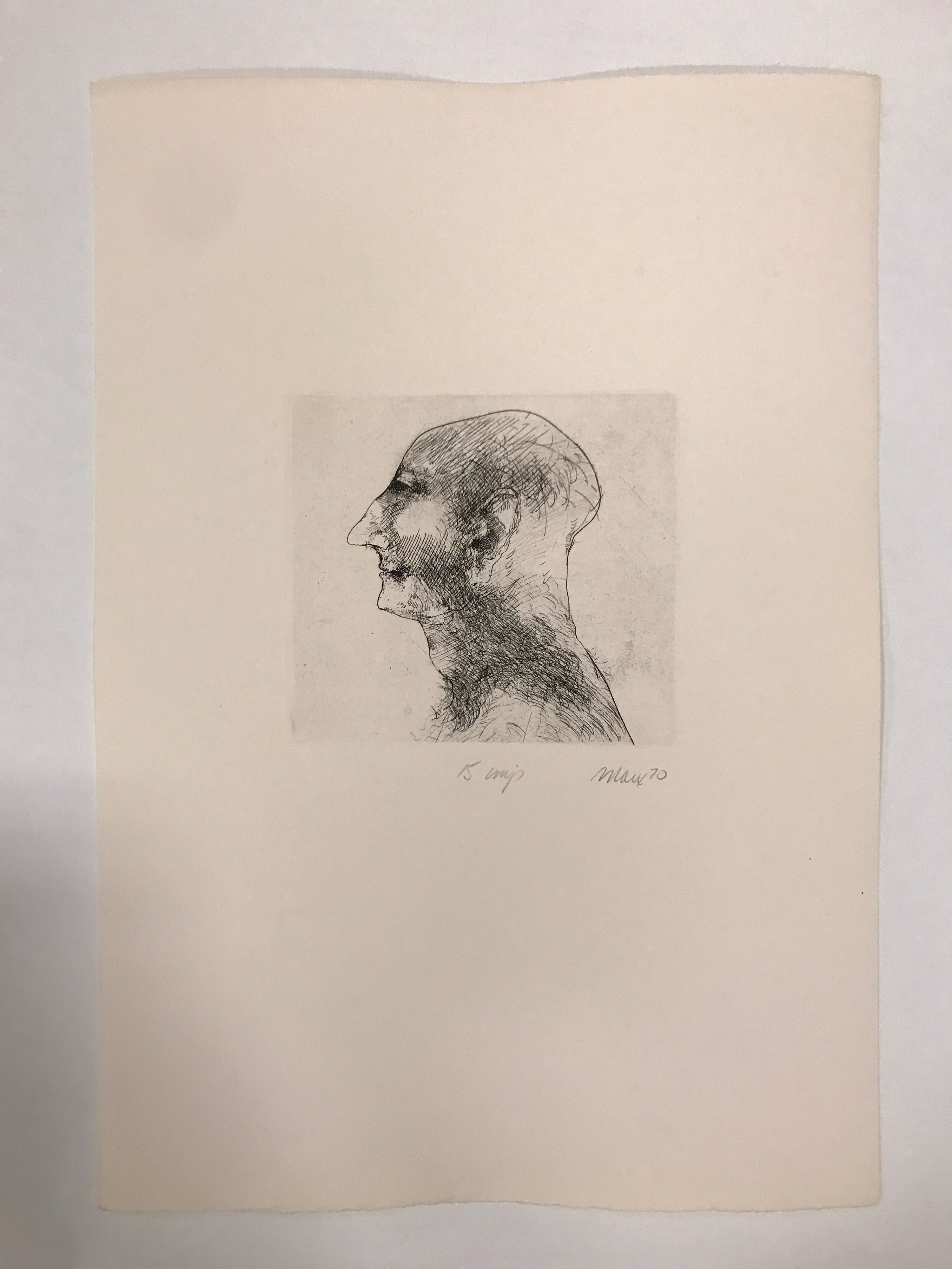 Etching from the portfolio Faces