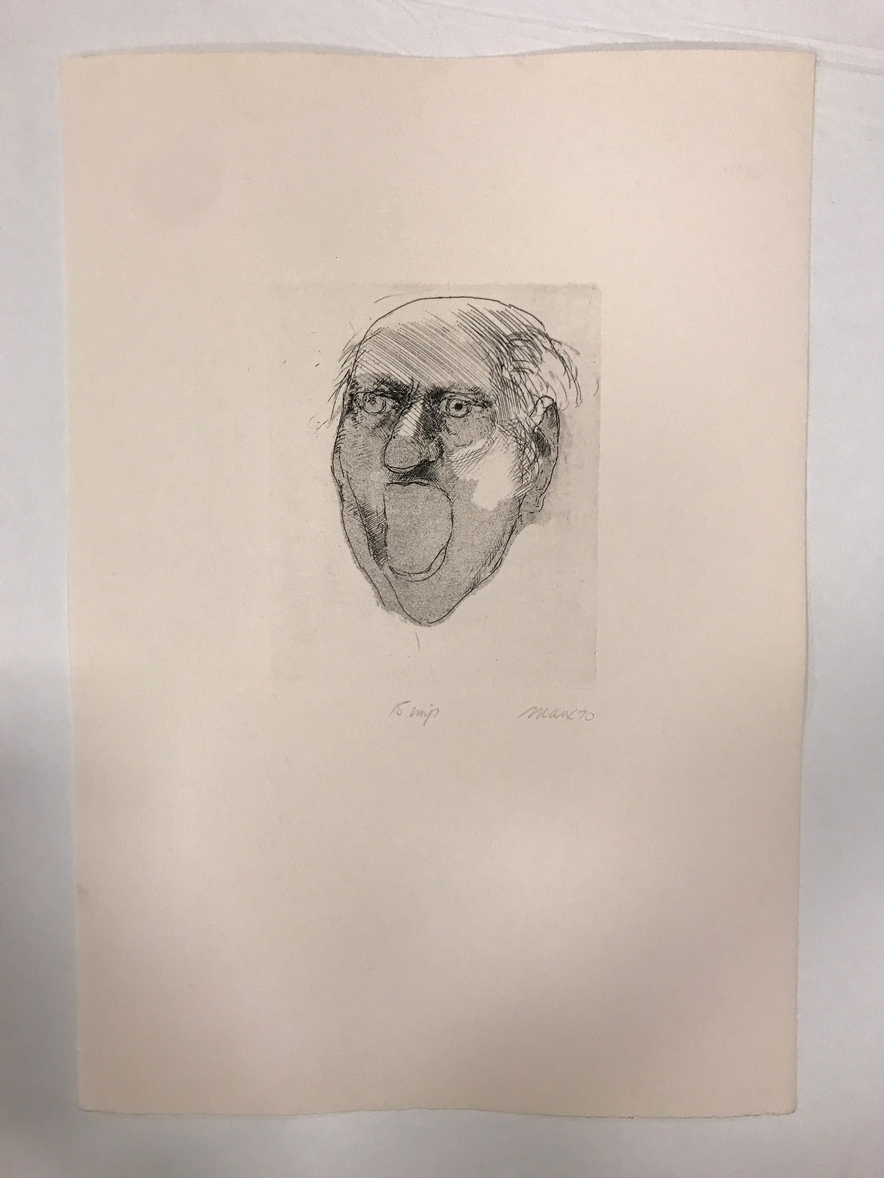 Etching from the portfolio Faces