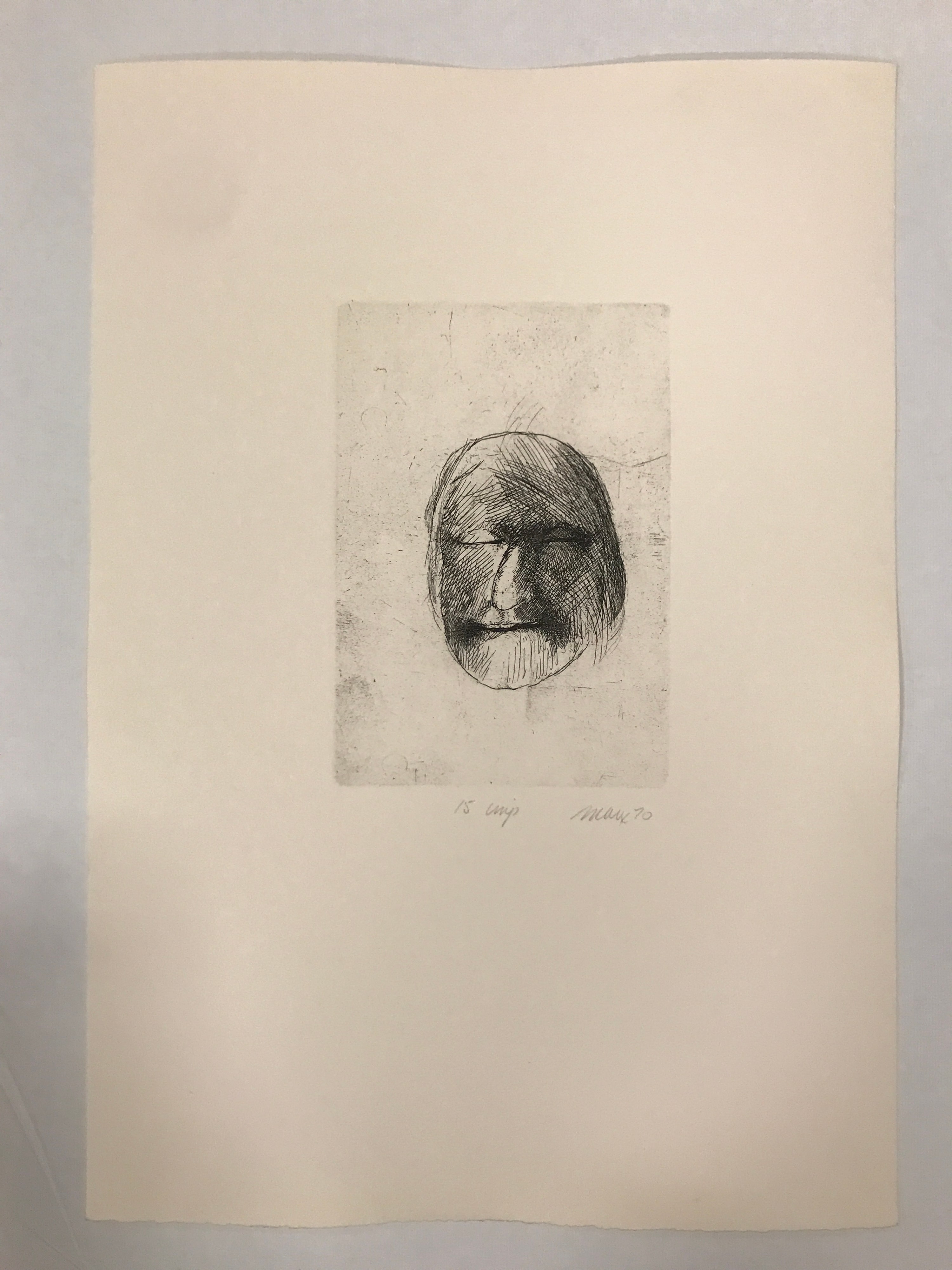 Etching from the portfolio Faces