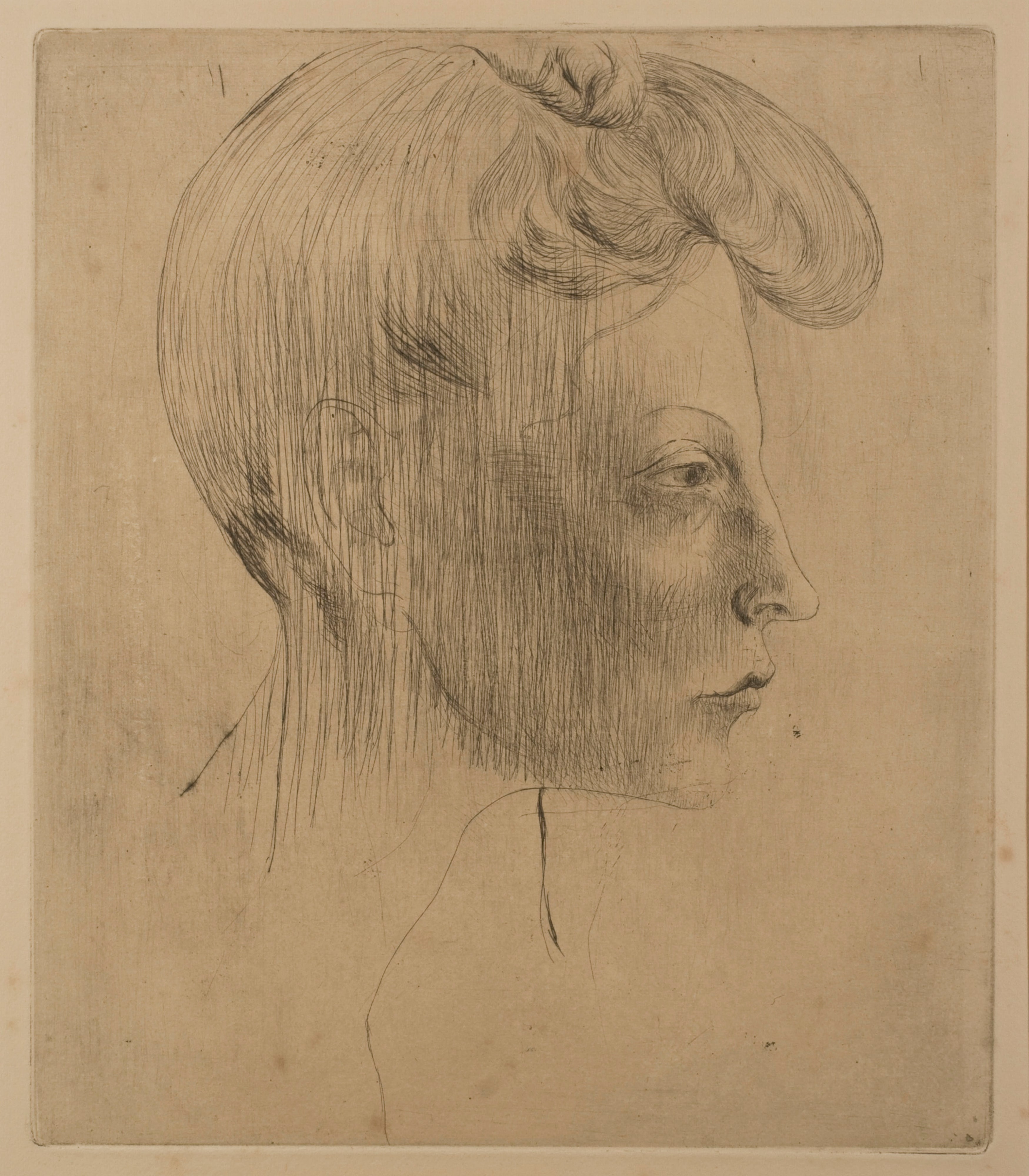 Head of a Woman in Profile (Tête de femme, de profil) from the suite The Saltimbanques