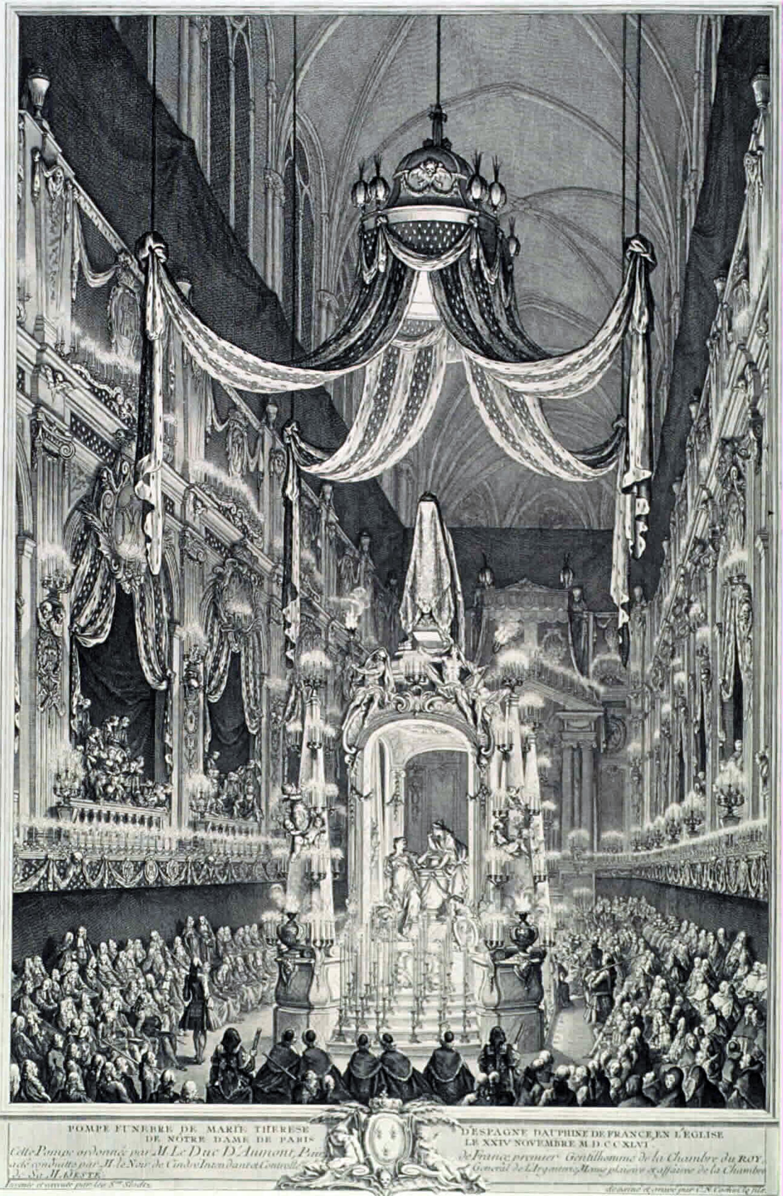 Pompe funebre de Marie Thérèse d'Espagne