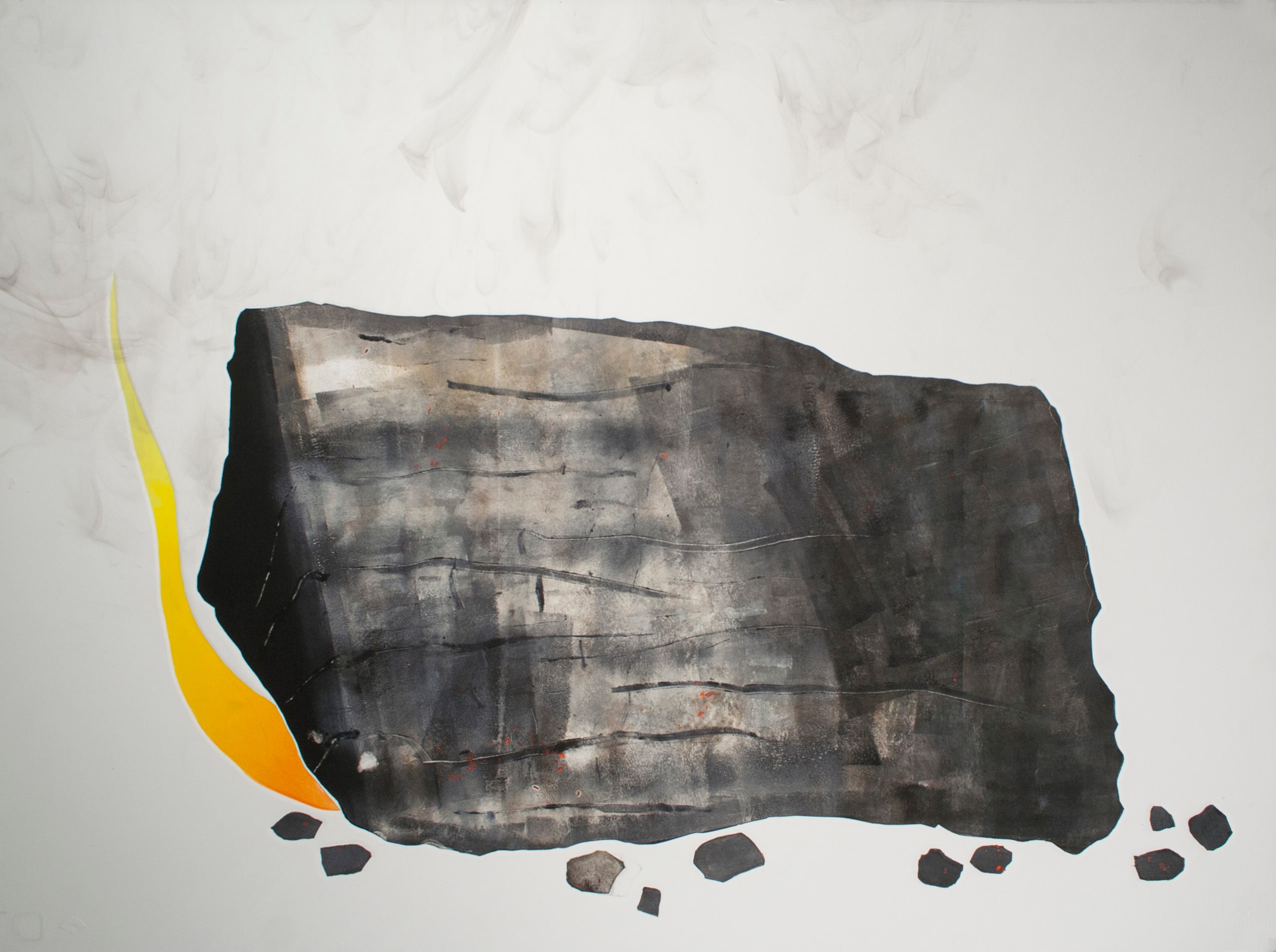 Smoking Log (Embers and Smoke)