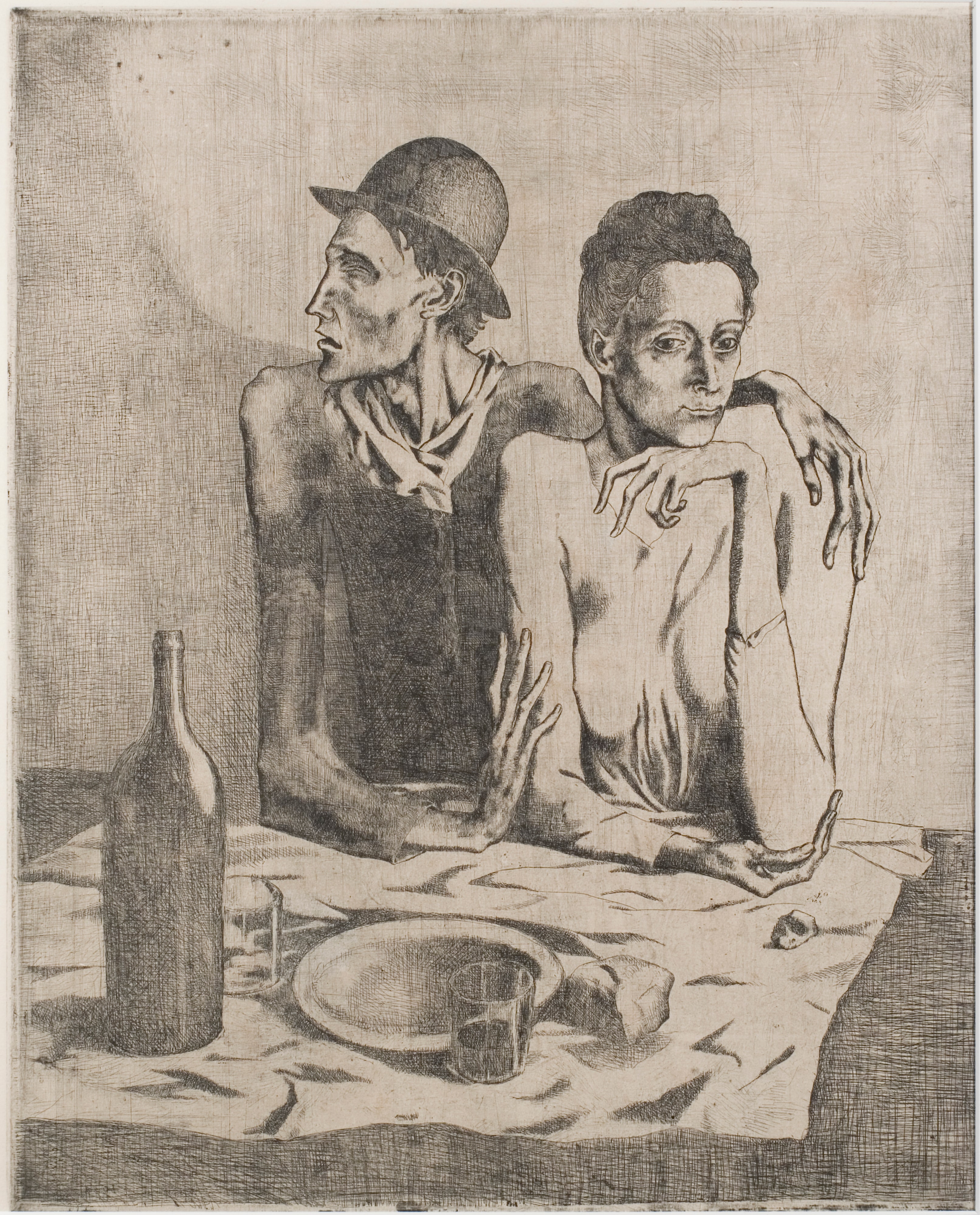 The Frugal Repast (Le Repas Frugal) from the suite The Saltimbanques