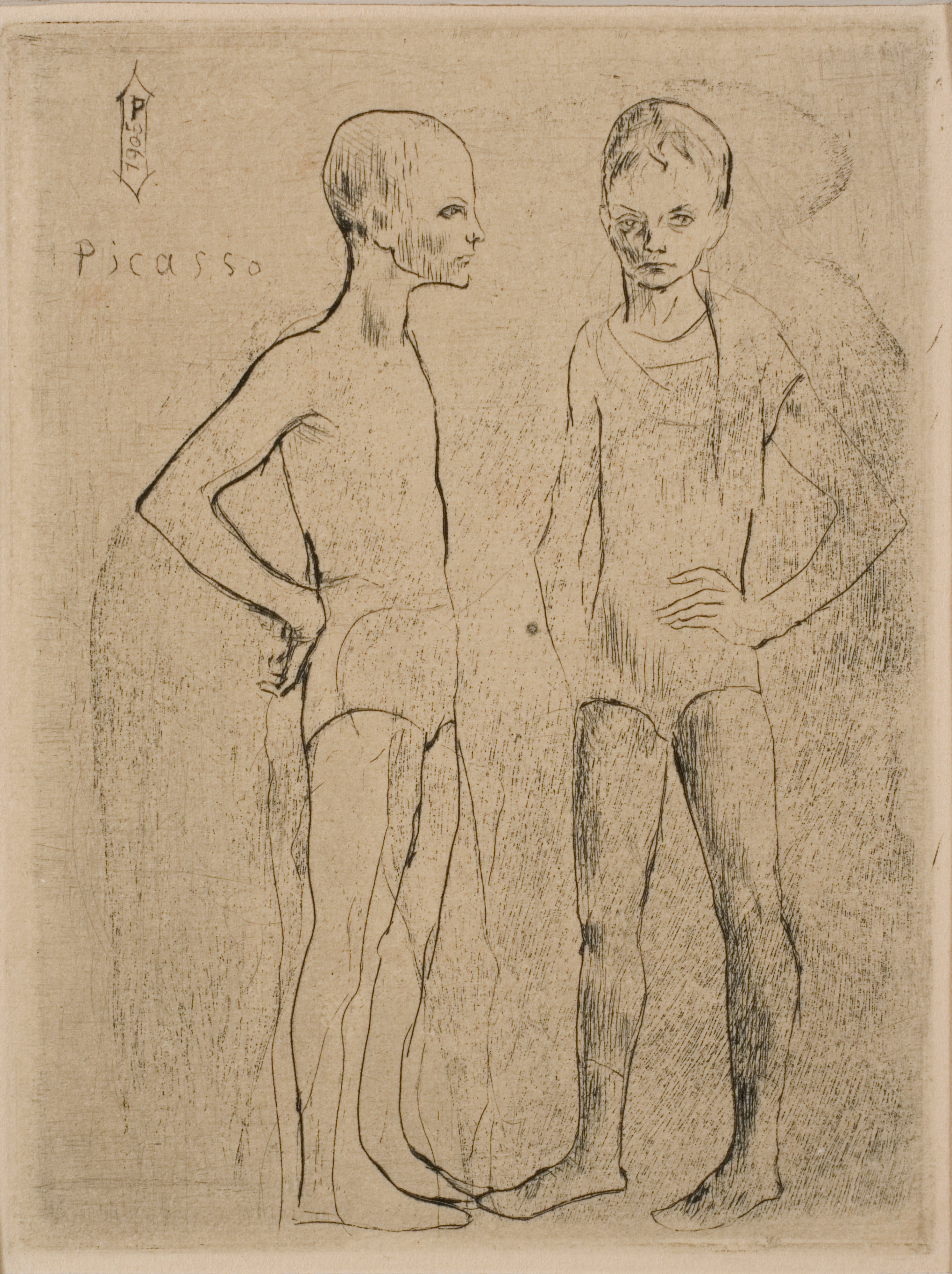 The Two Saltimbanques (Les deux Saltimbanques) from the suite The Saltimbanques