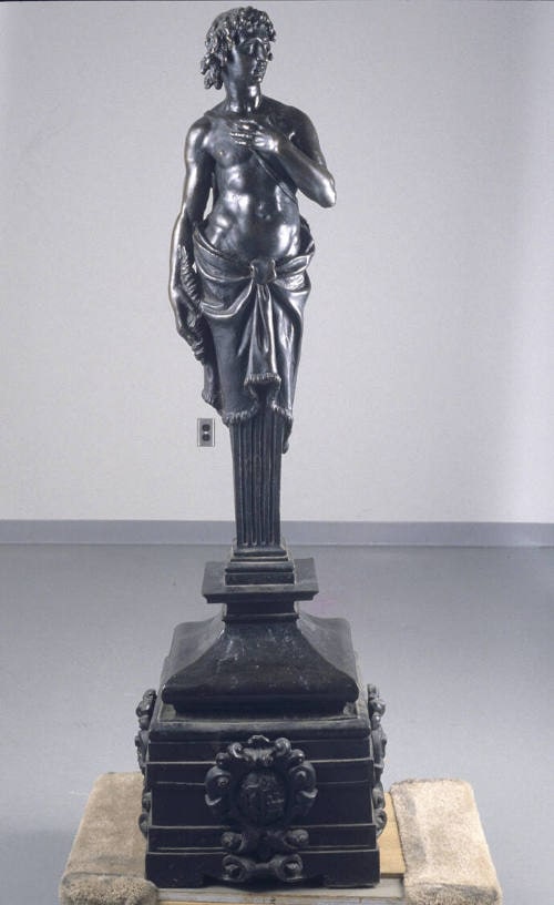 Andiron with Herm Figure of Apollo