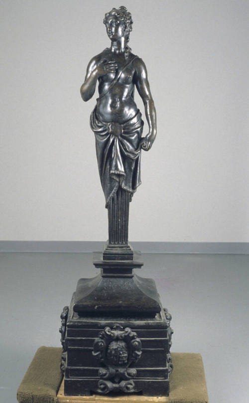 Andiron with Herm Figure of Diana