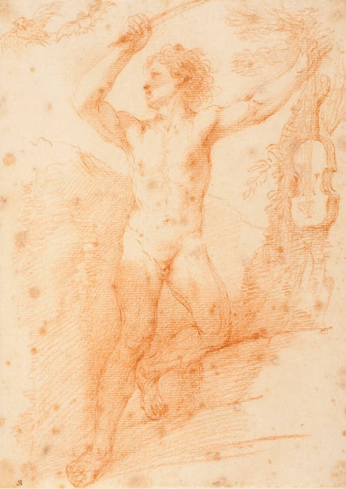 Male Figure With Violin