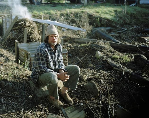 Erin Rieman along the Siuslaw River, Oregon, from the series Sawdust Mountain