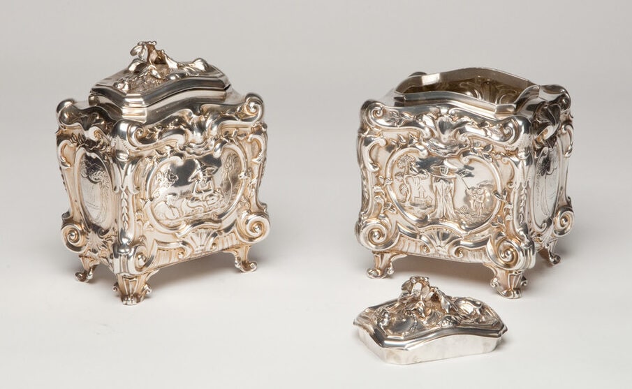 George II tea caddy