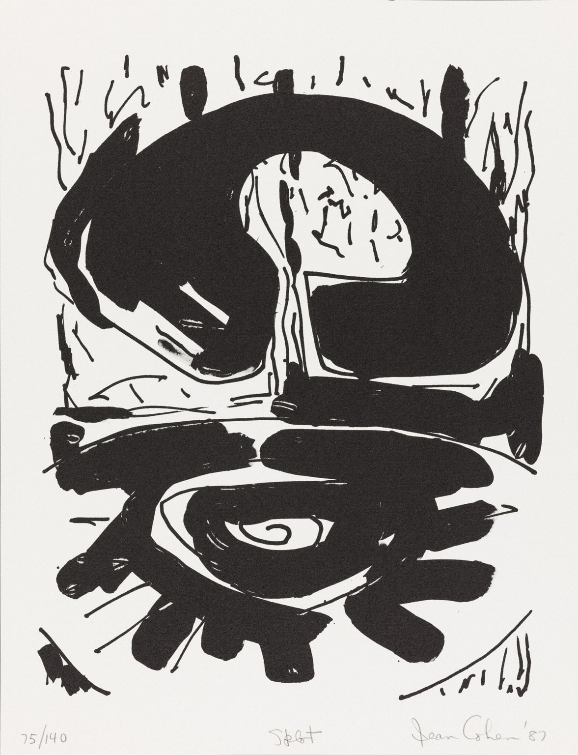 Splot (from "American Abstract Artists 50th Anniversary Print Portfolio")