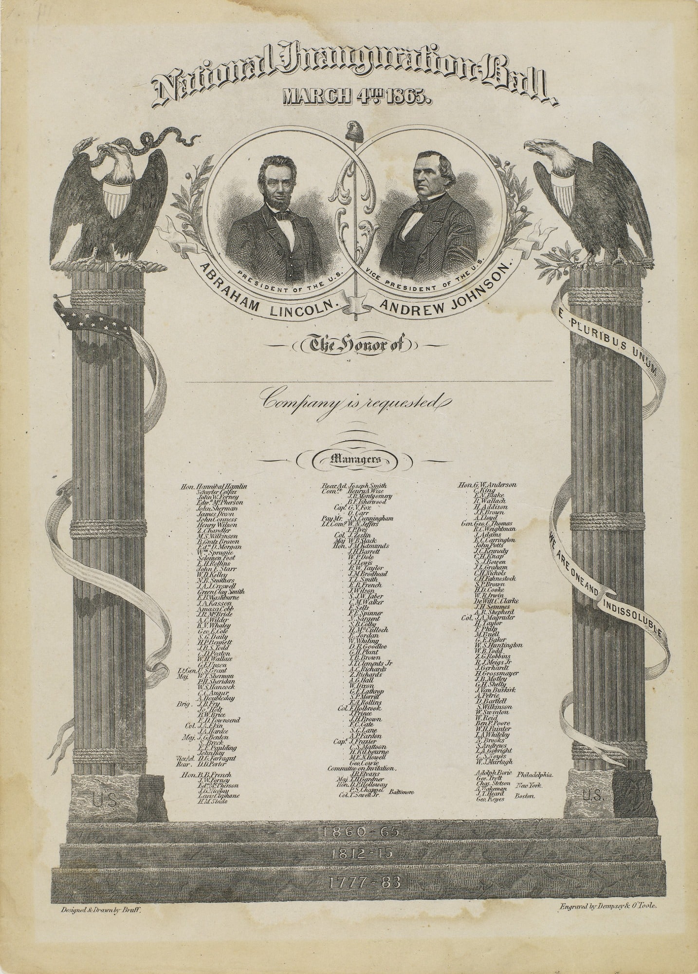 National Inauguration Ball March 4th, 1865