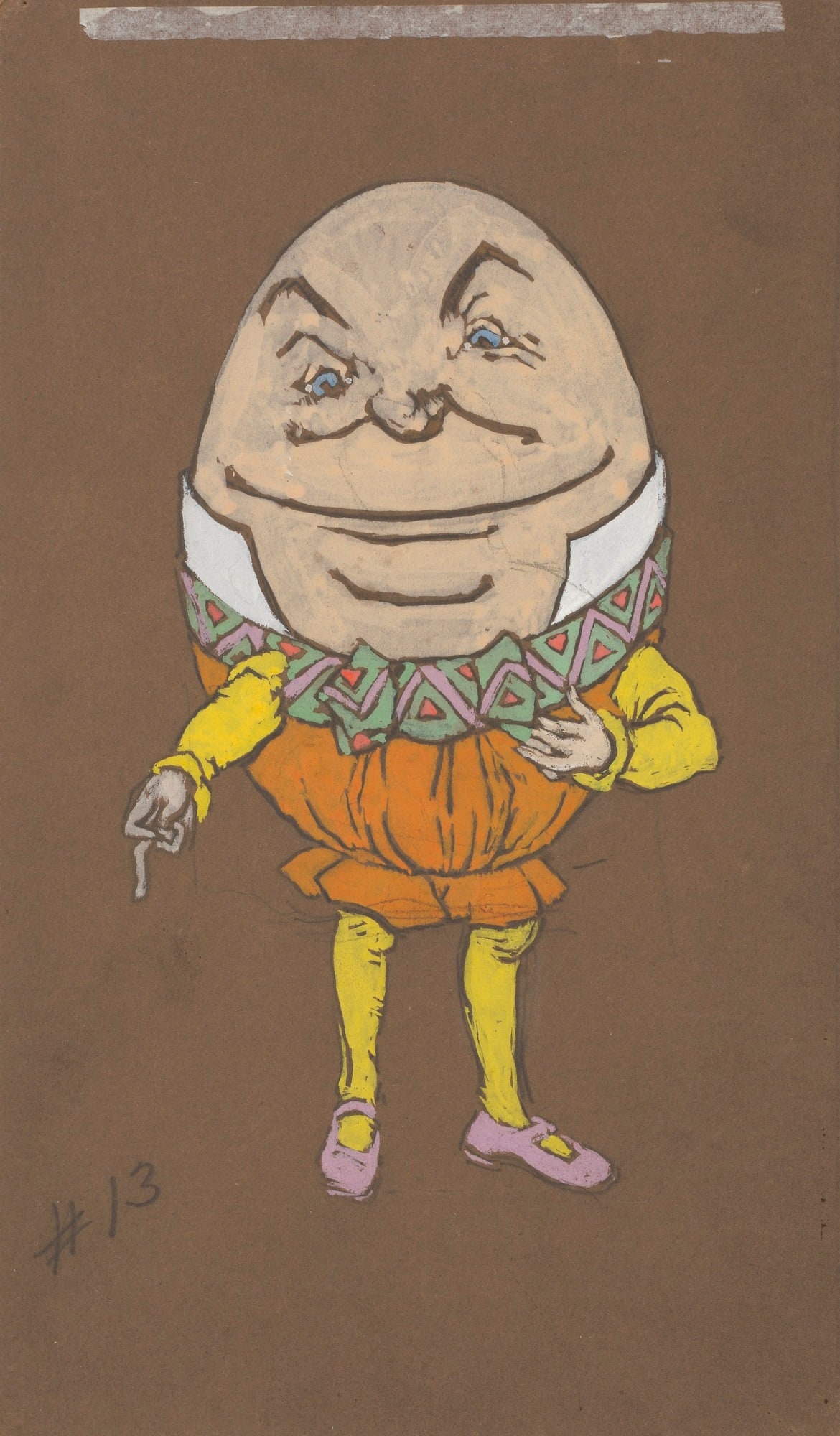 Humpty Dumpty (costume design for Alice-in-Wonderland, 1915)