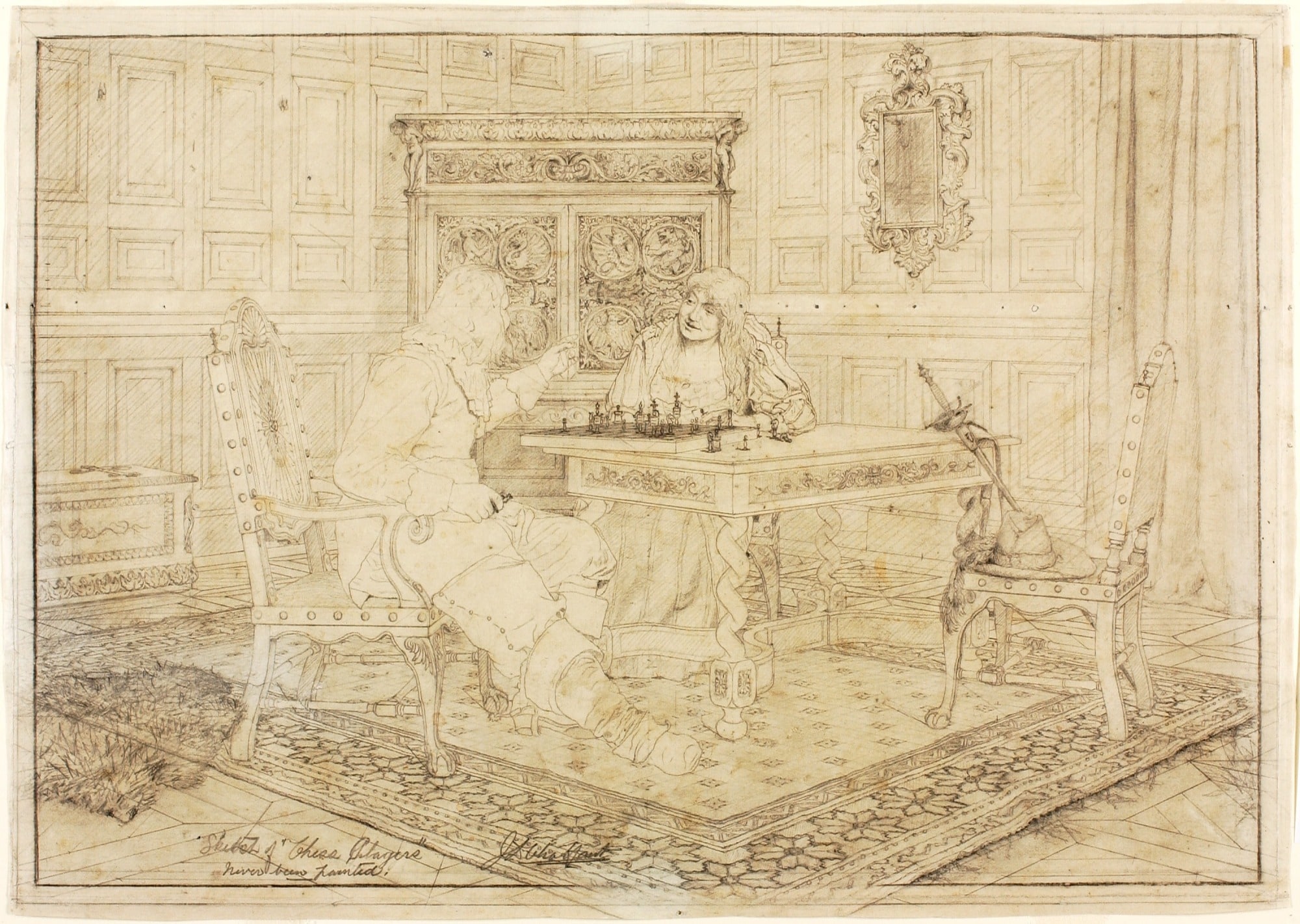 Sketch of "Chess Players"