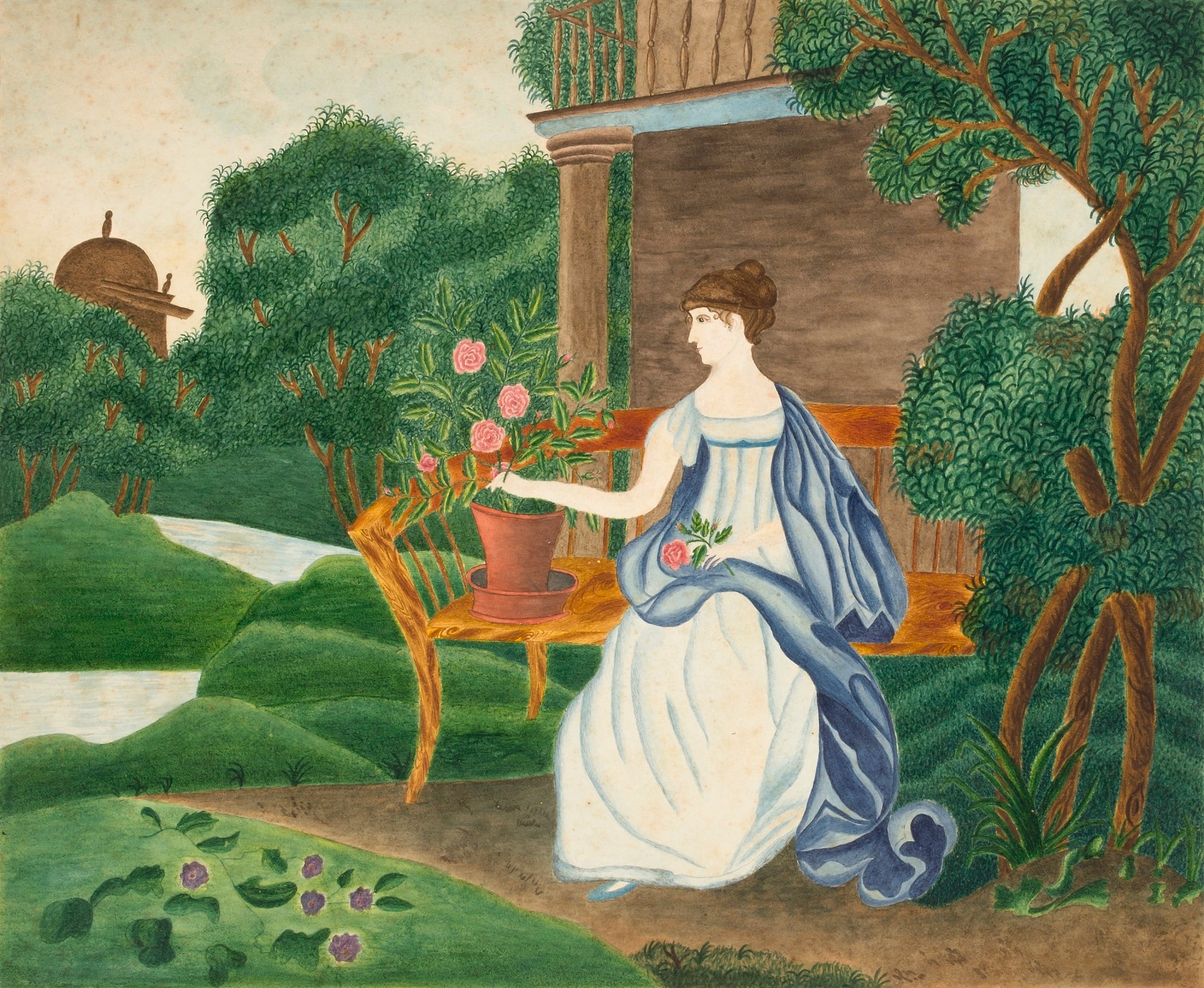 Woman in a Garden