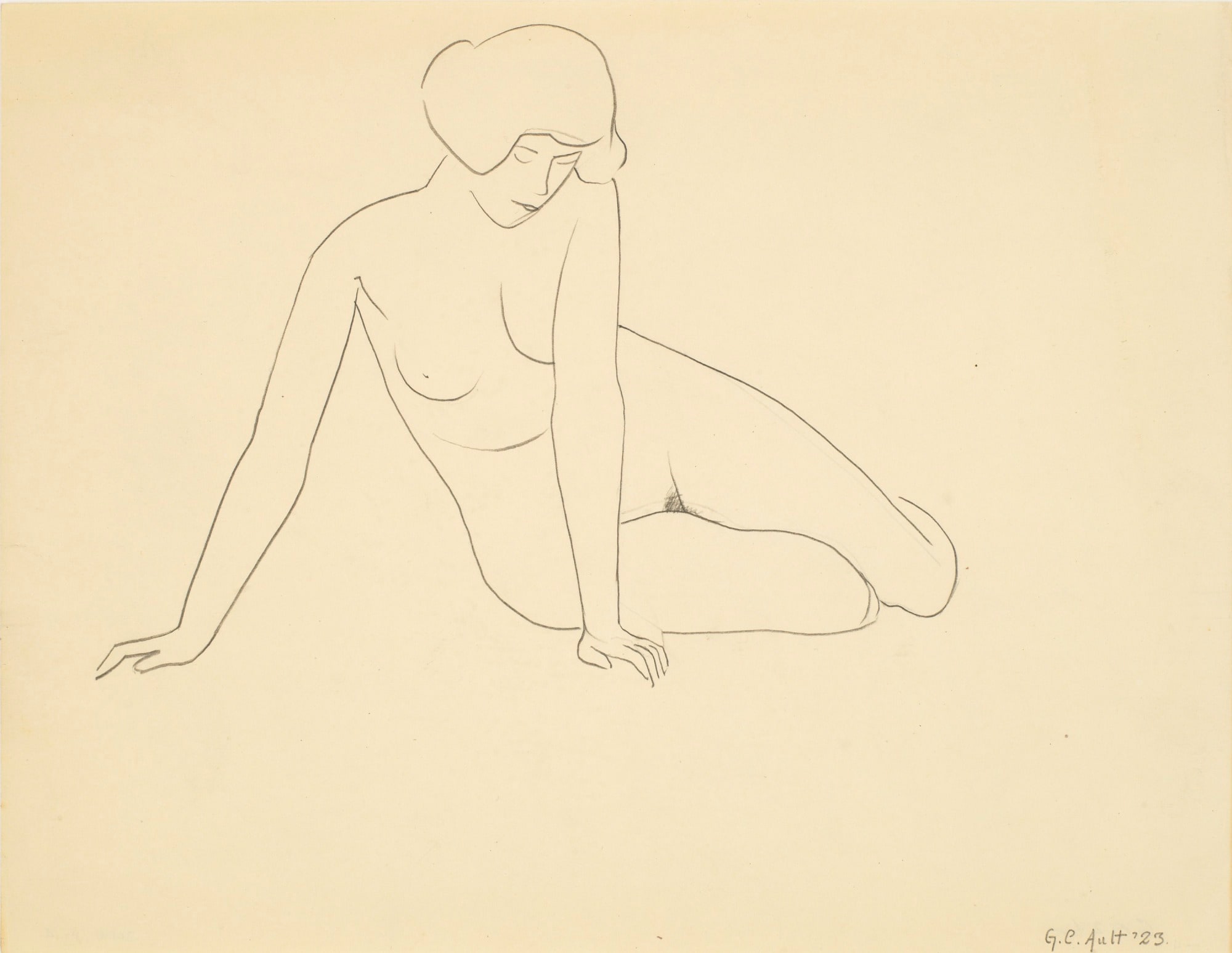 Untitled (seated female figure)