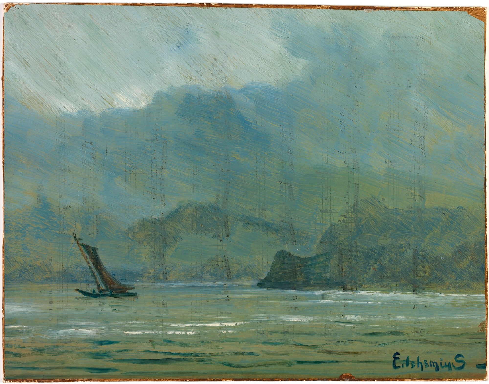 Pale Blue Landscape