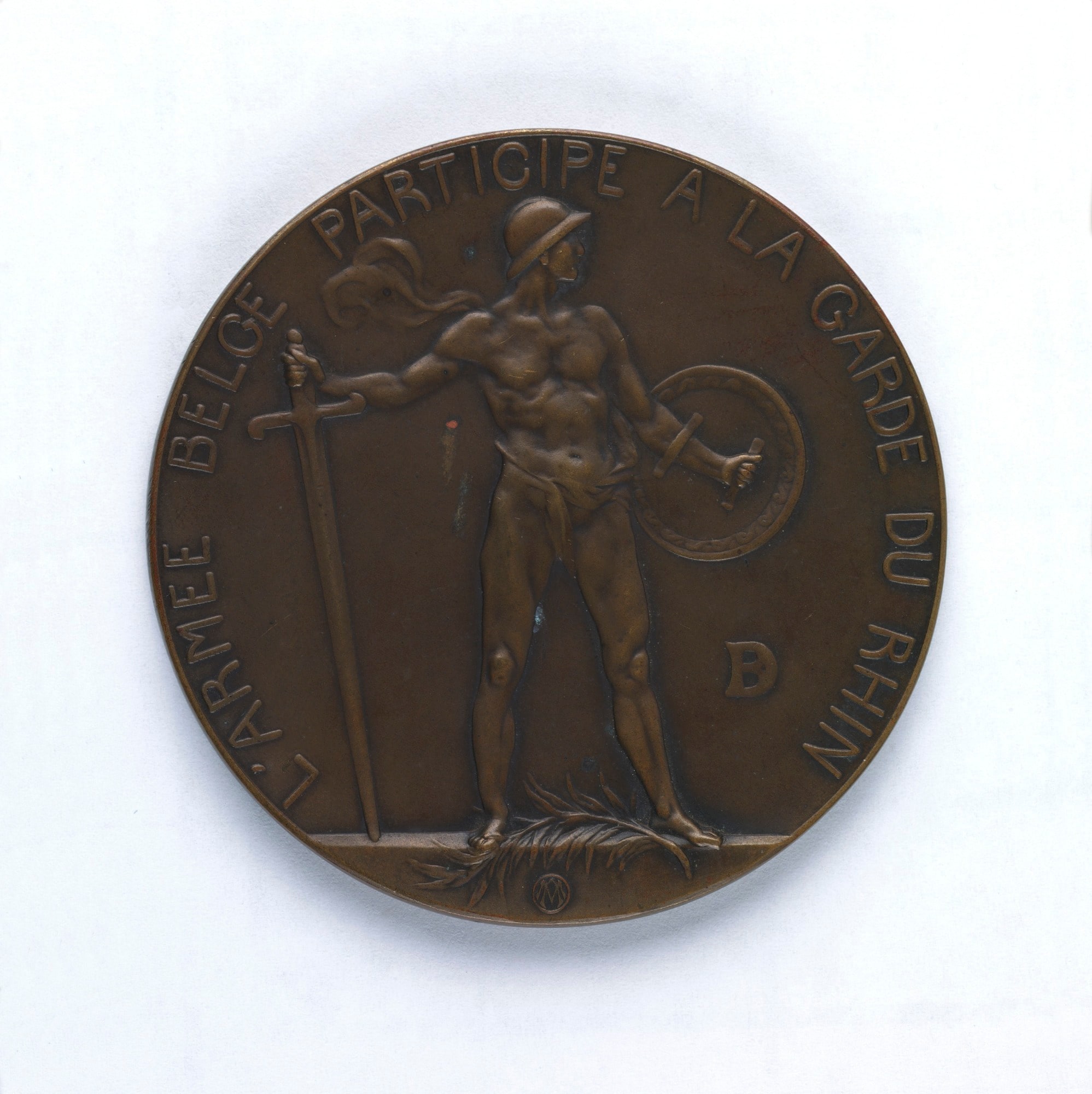 L' Armee Belge Participe a la Garde du Rhin, obverse
