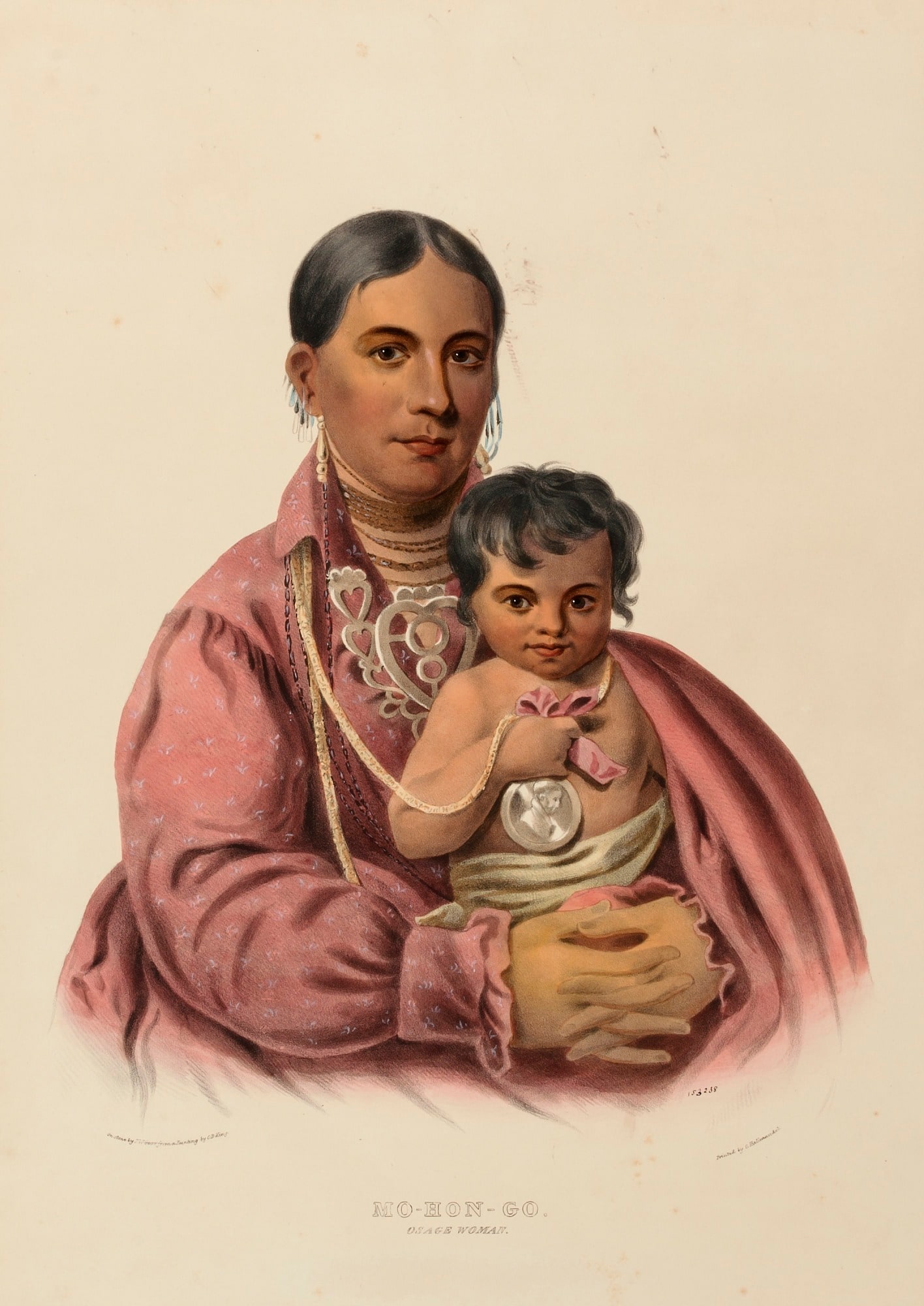 MO-HON-GO. OSAGE WOMAN., from History of the Indian Tribes of North America