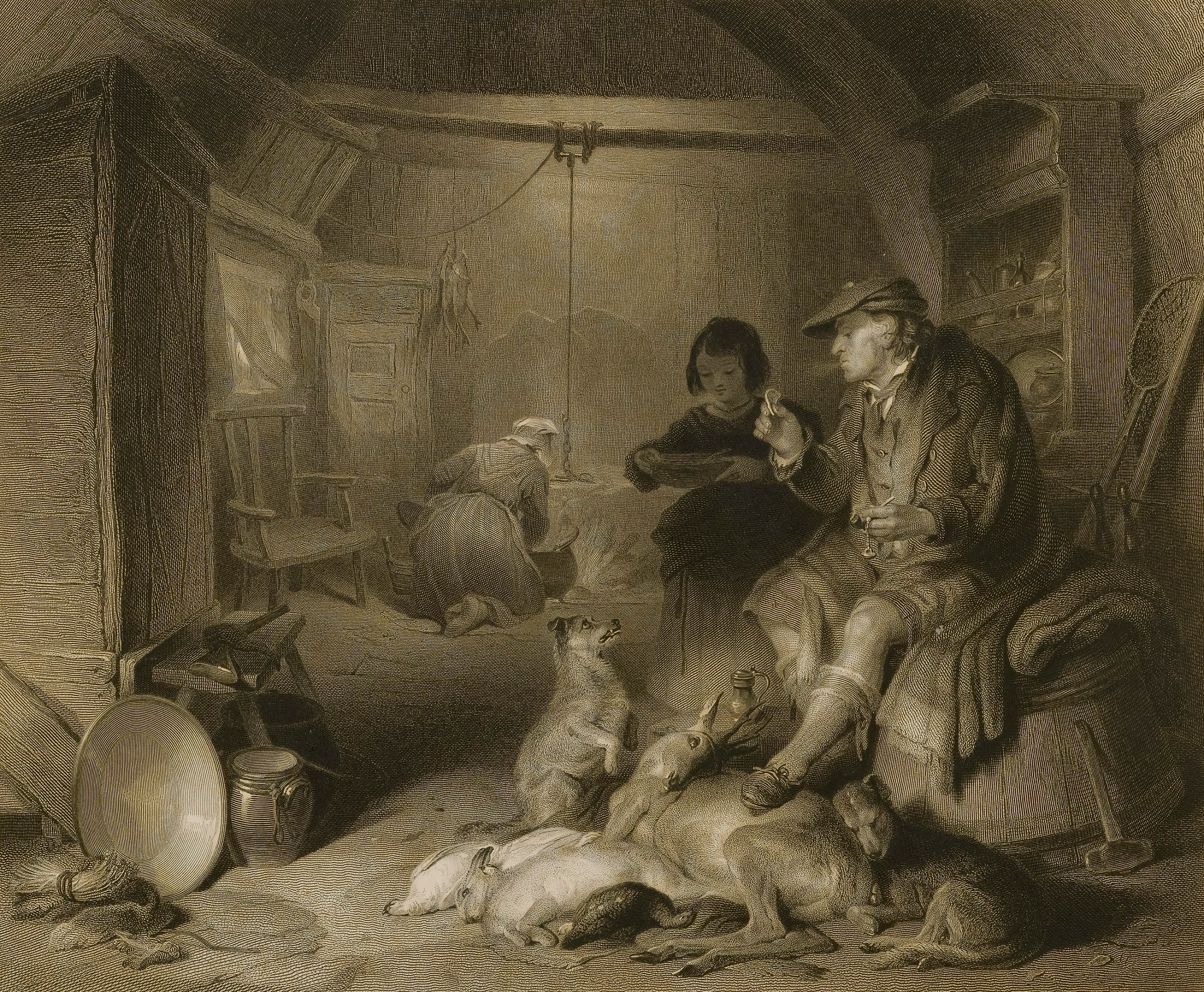 Interior of a Highlander's Cottage