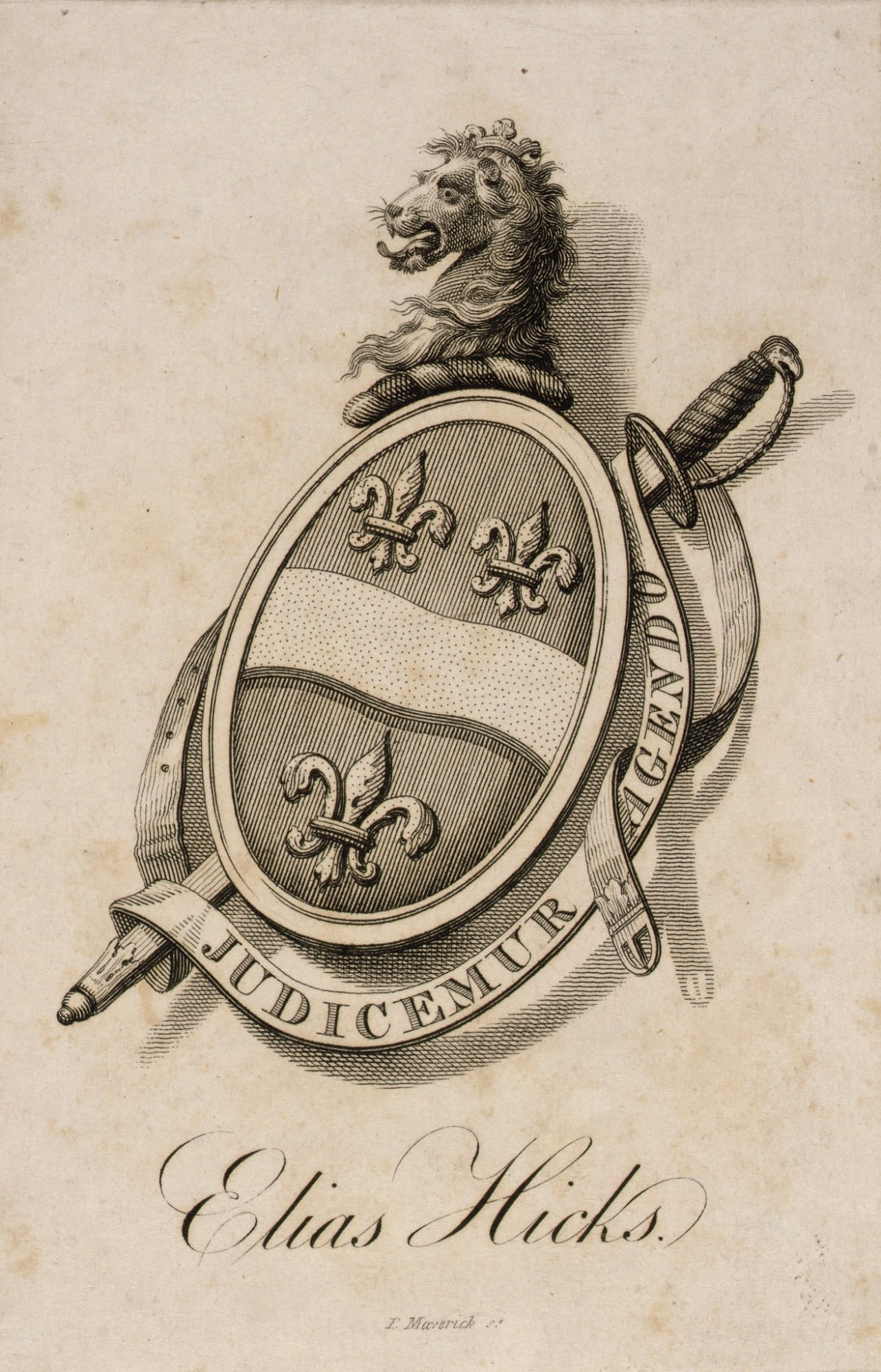Elias Hicks Bookplate