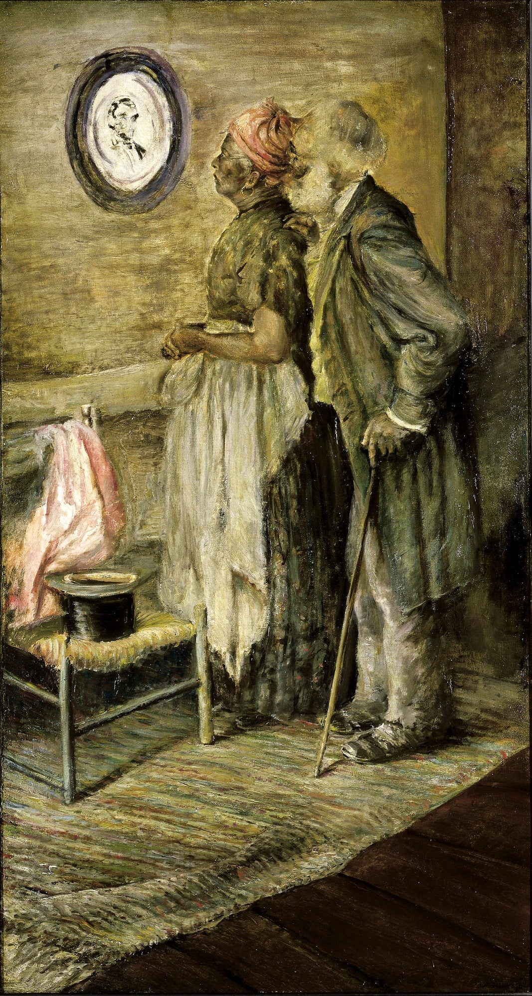 The Old Couple Looking at a Portrait of Lincoln