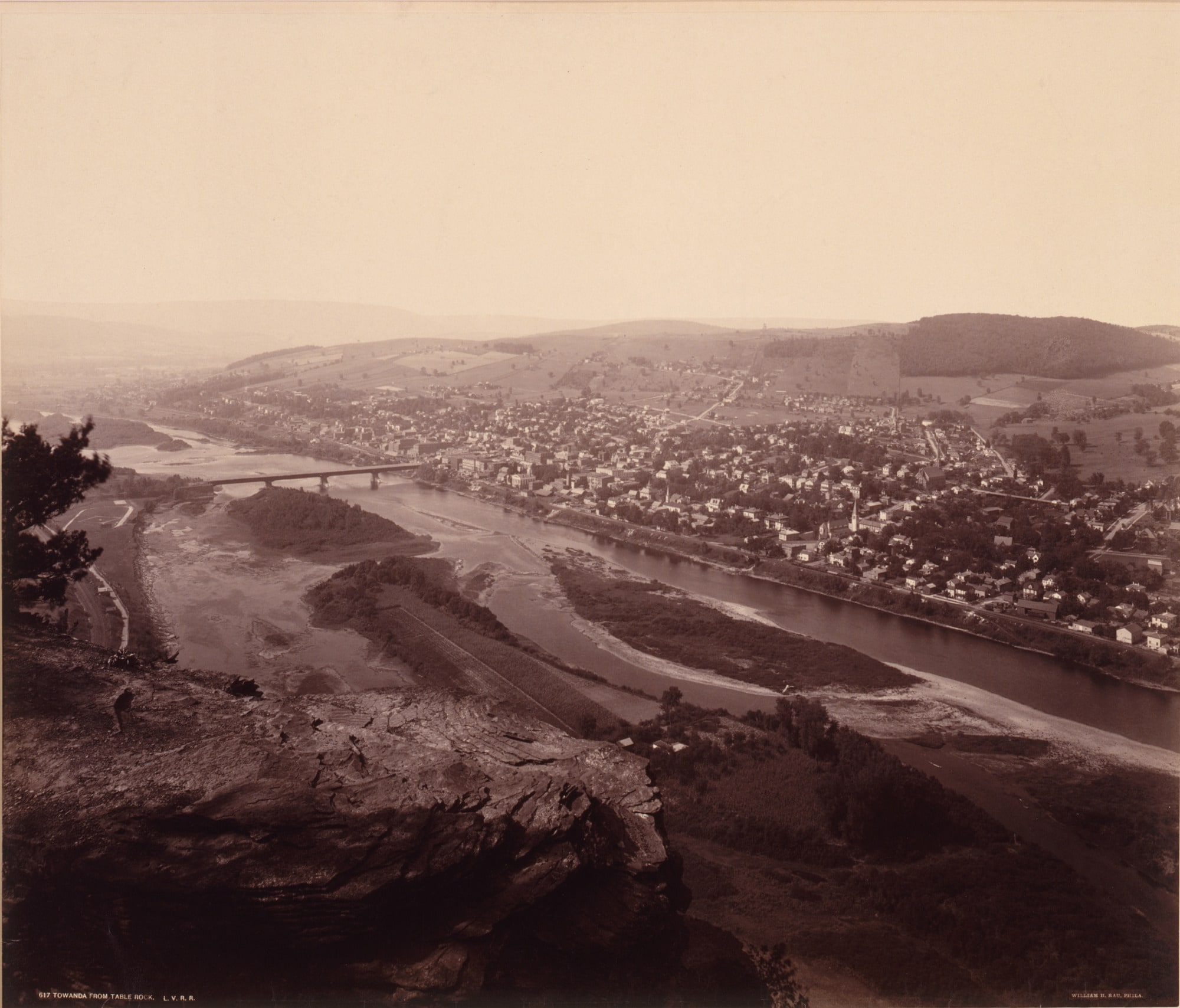 Towanda from Table Rock, for the Lehigh Valley Railroad