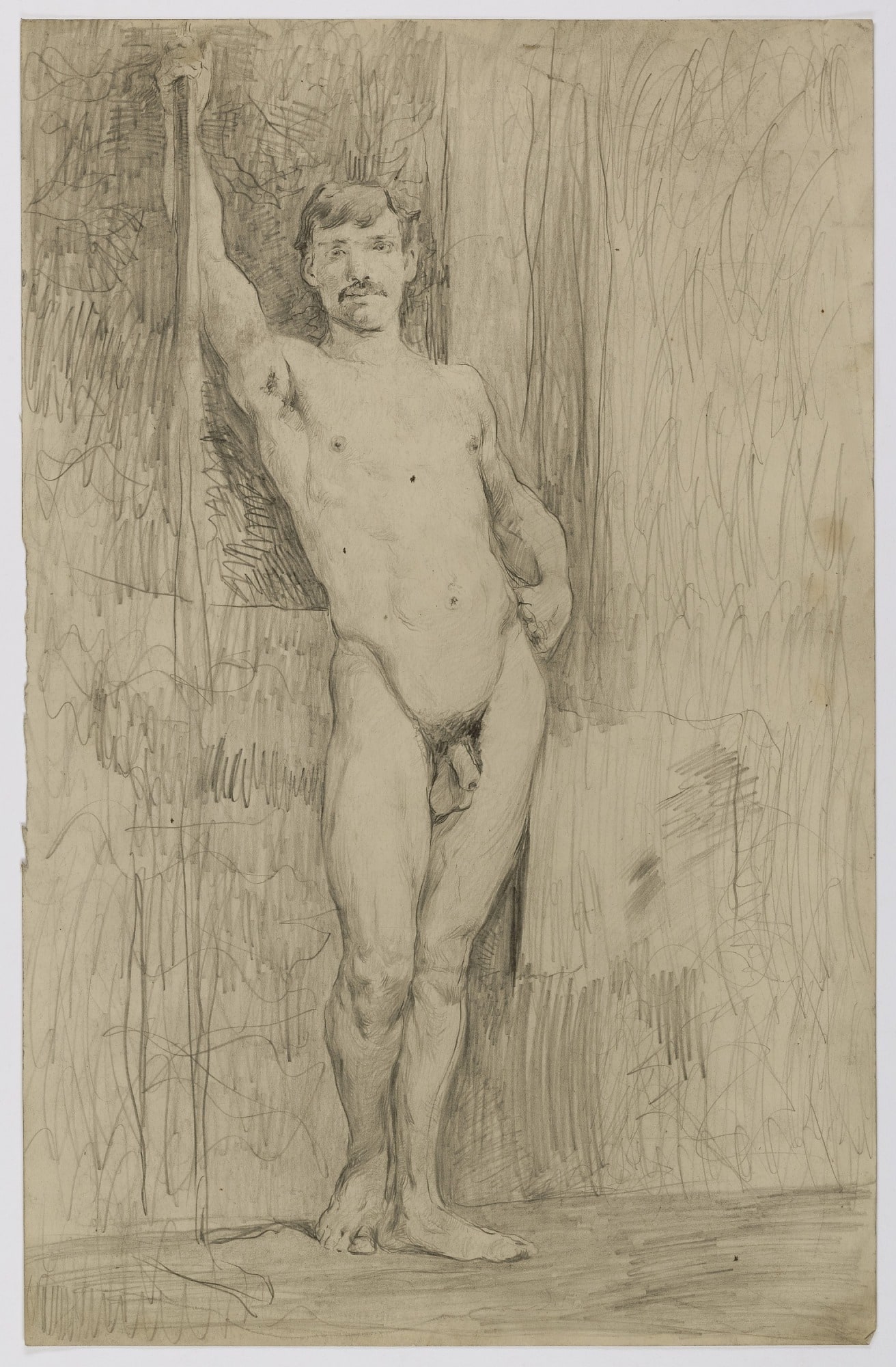Untitled (Study of Standing Male Nude)
