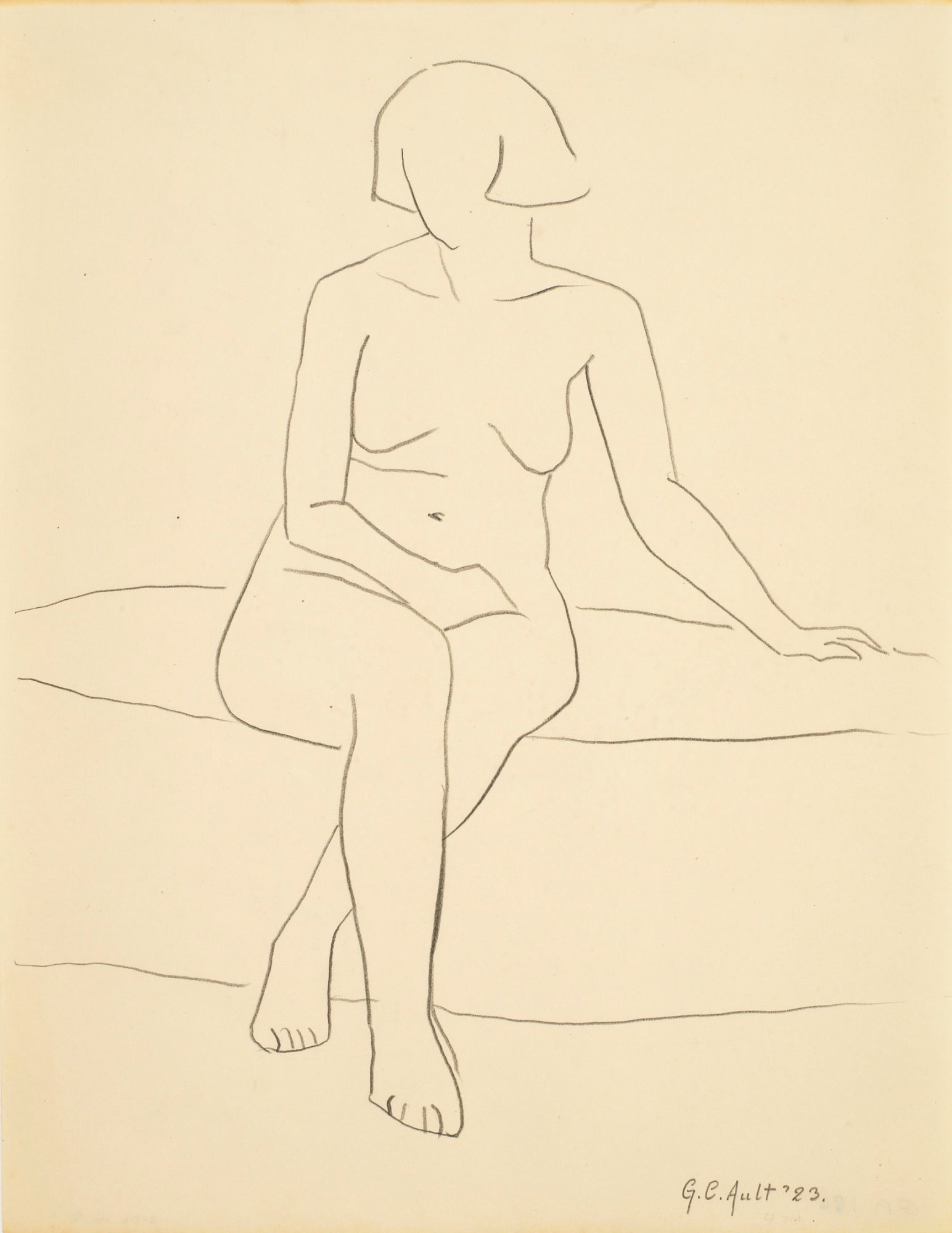 Untitled (seated female figure)