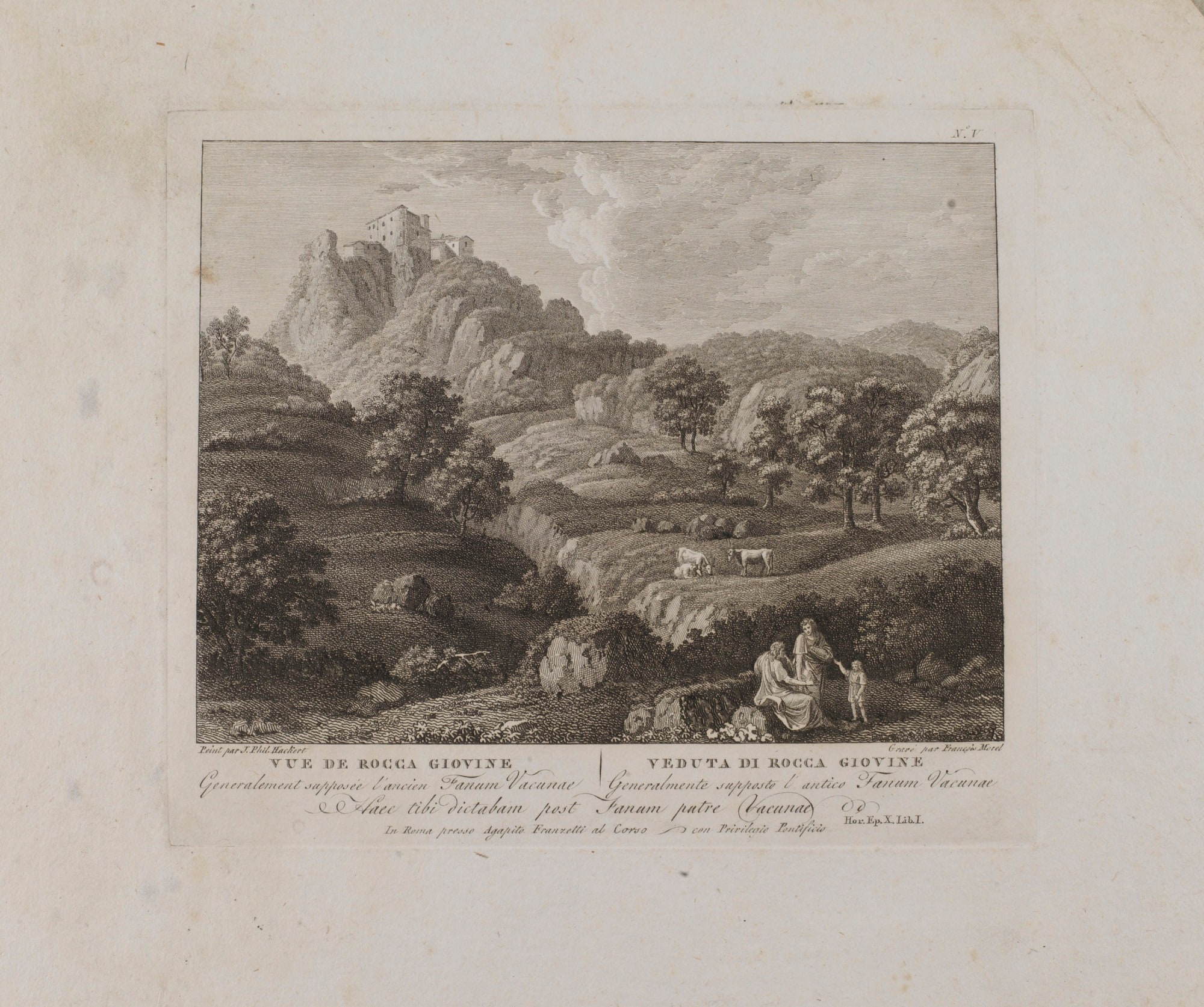 Vue de Rocca Giovine (no. V)