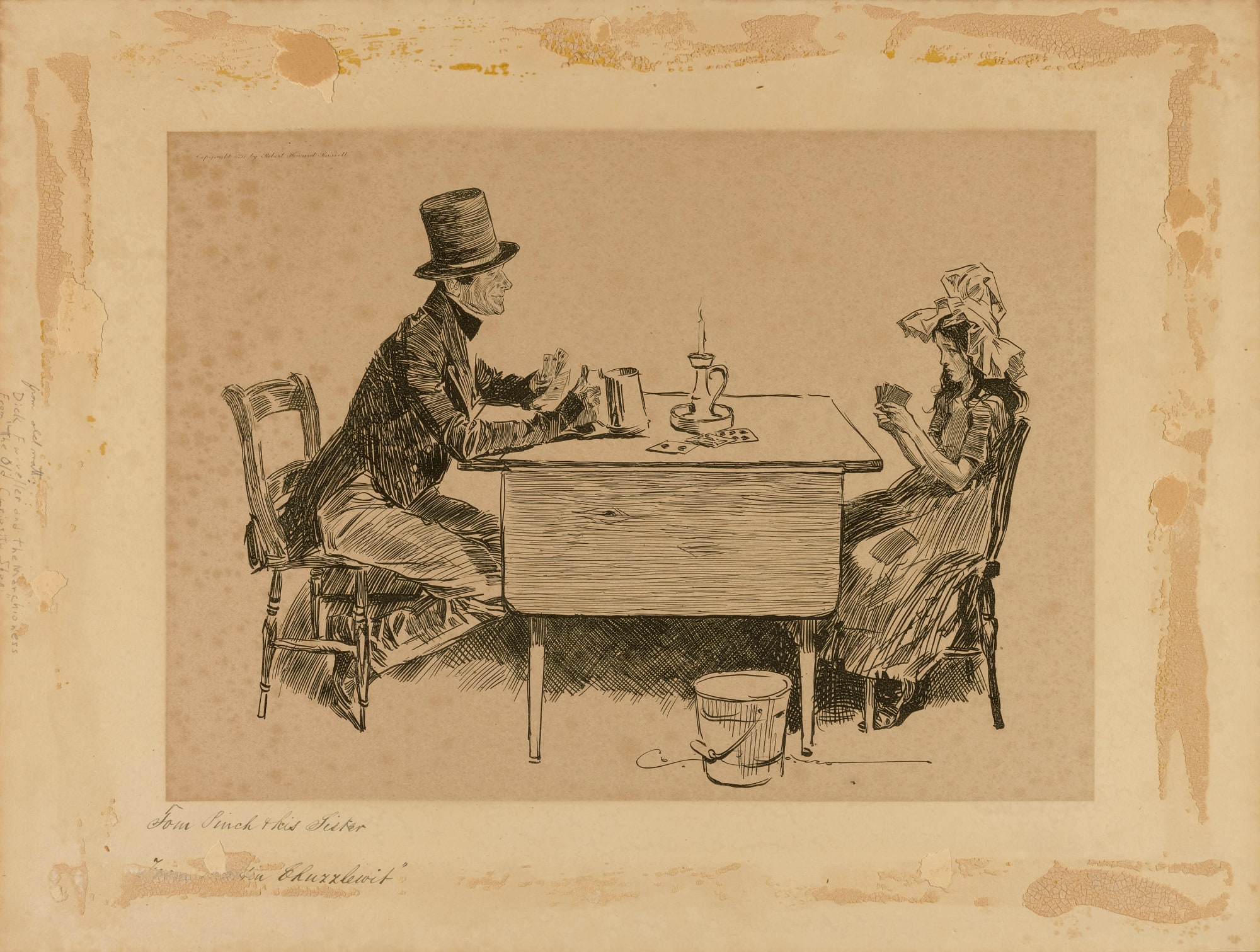 Tom Pinch and His Sister, from "Martin Chuzzlewit"