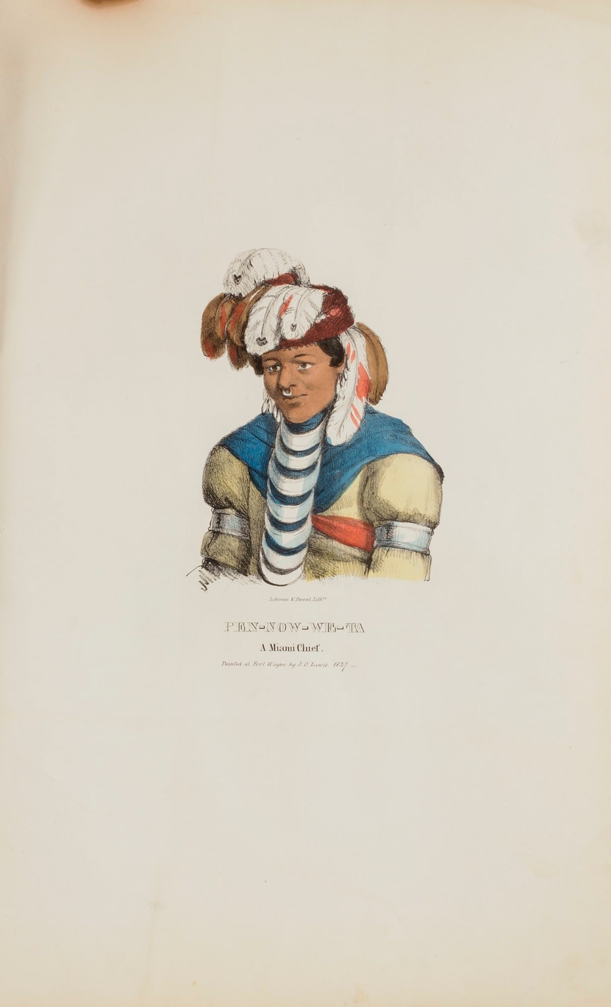 PEN-NOW-WE-TA; A Miami Chief, from The Aboriginal Portfolio