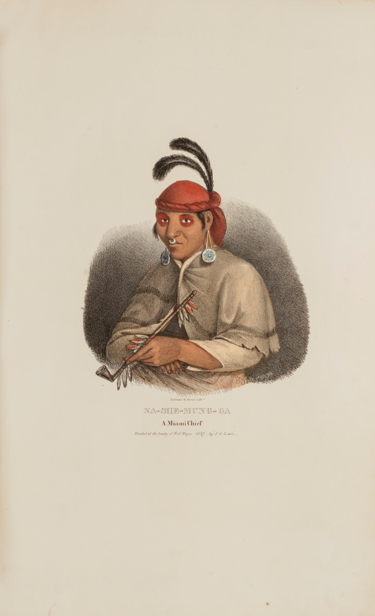 NA-SHE-MUNG-GA, A Miami Chief, from The Aboriginal Portfolio